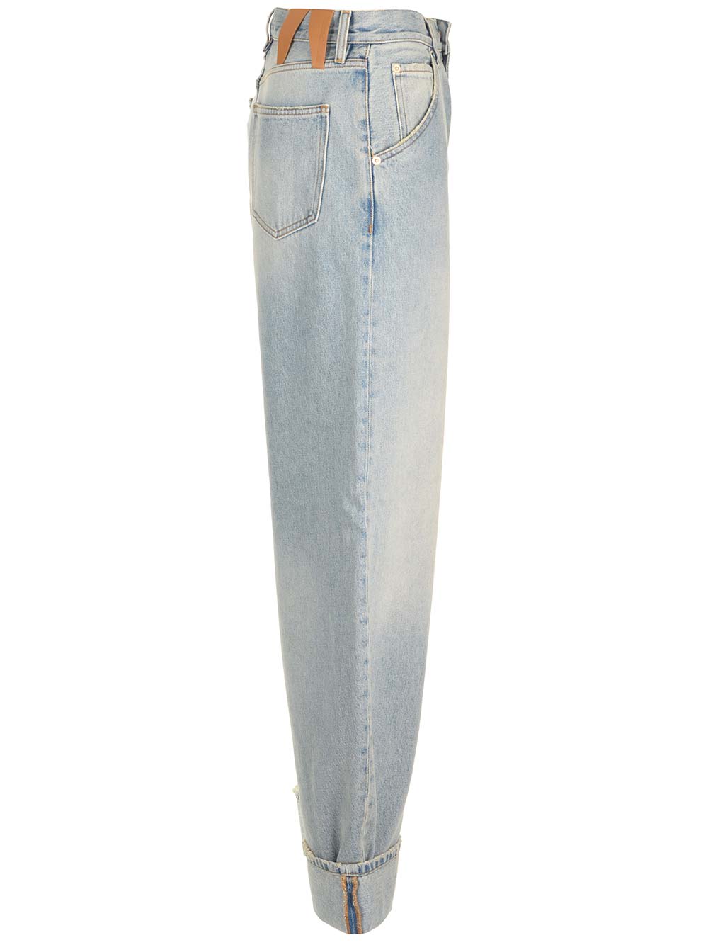 Shop Darkpark Khris Balloon Fit Jeans In Light Blue