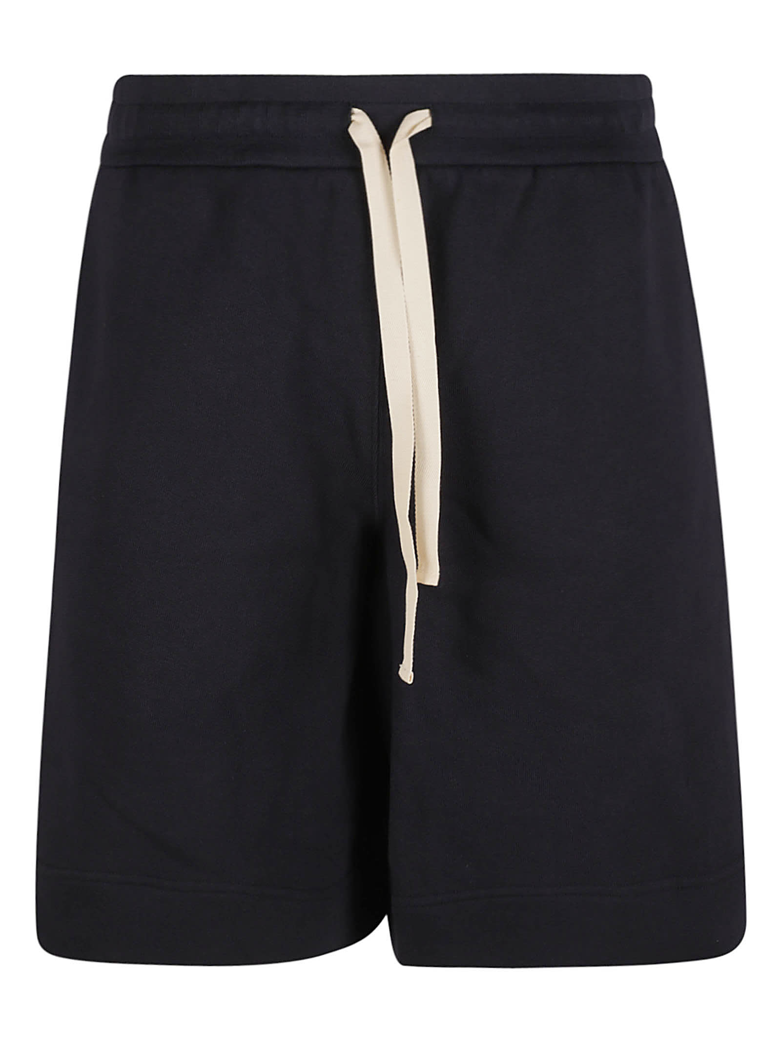 Shop Jil Sander Lace-up Track Shorts In Midnight