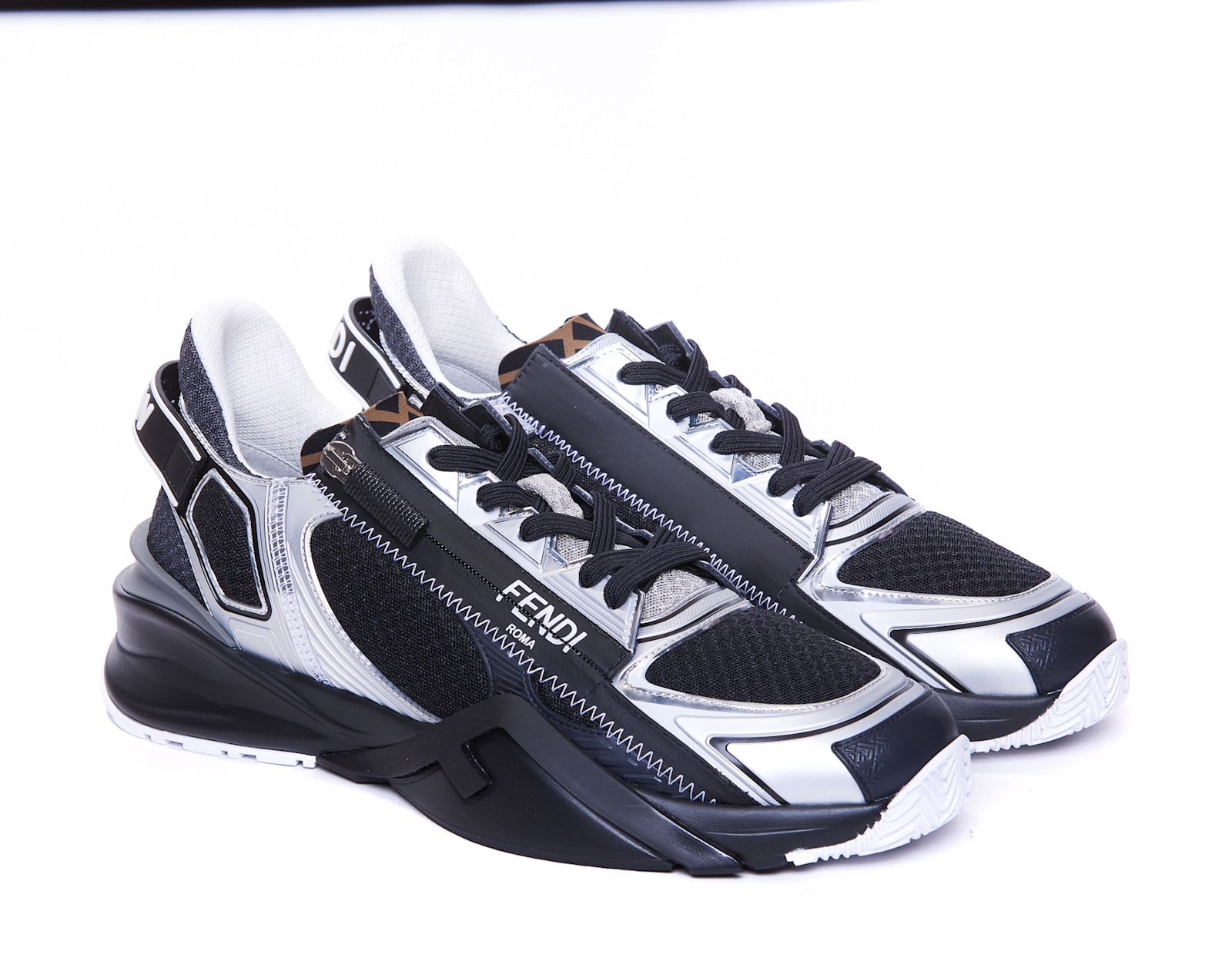 Fendi Flow Sneakers In Grey