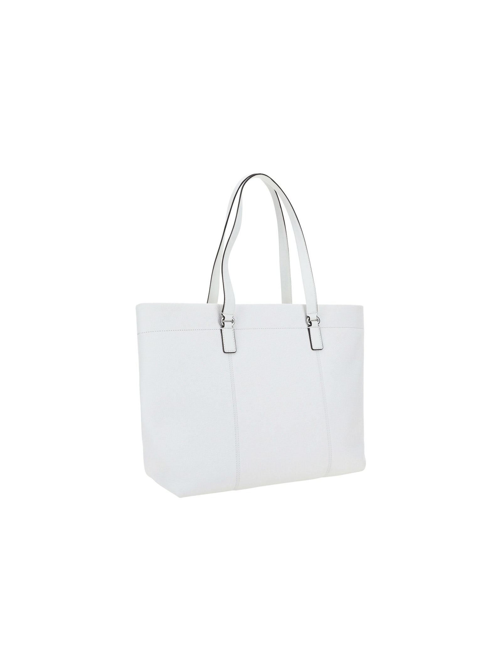 Shop Michael Michael Kors Shopping Bag In White