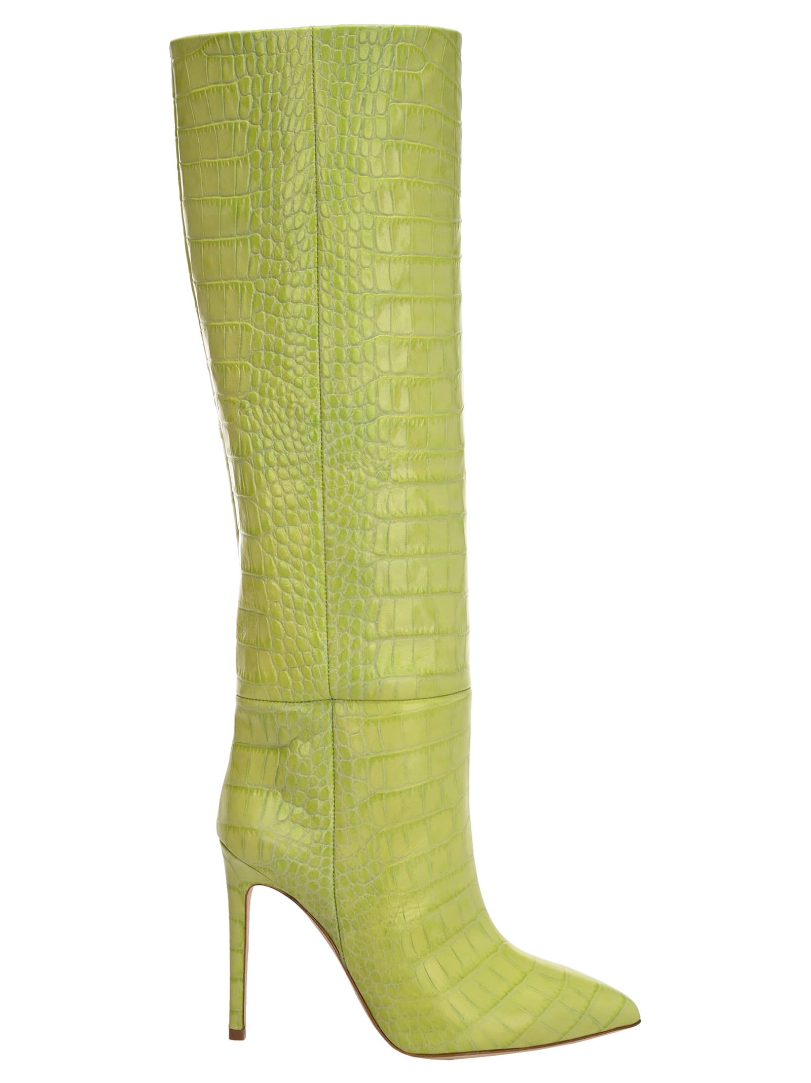Paris Texas Croc-effect Leather Knee-high Boots