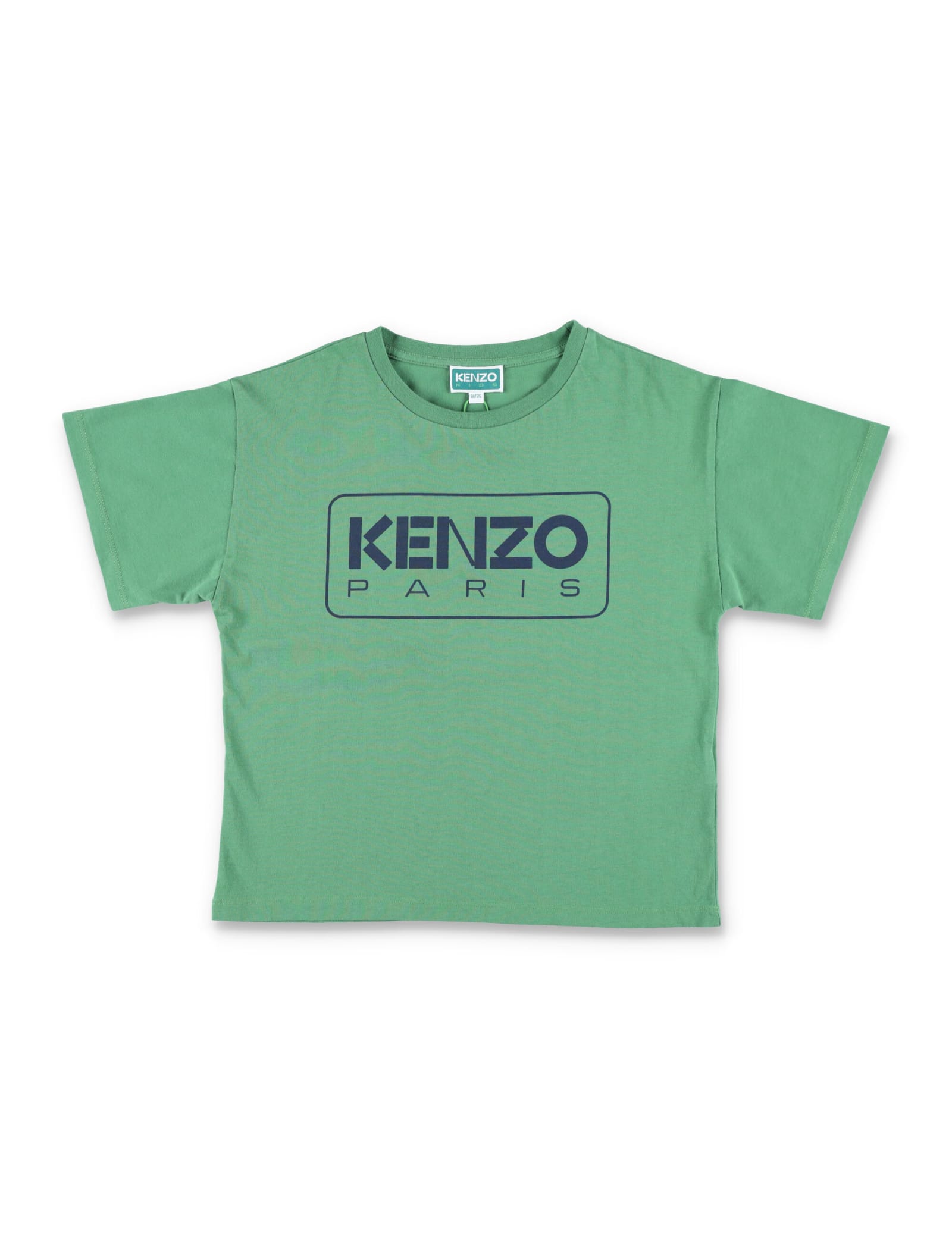 Shop Kenzo Logo T-shirt In Mint Green