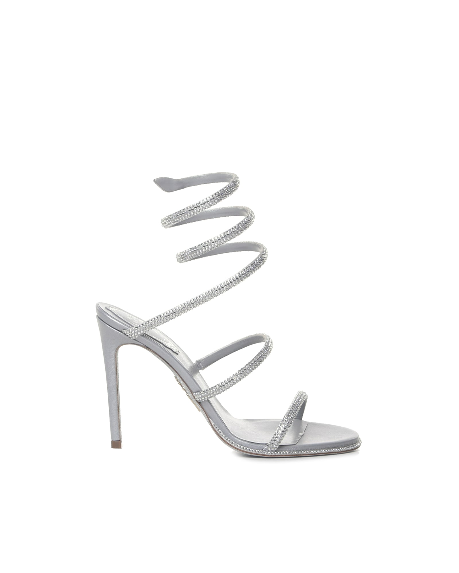 Shop René Caovilla Cleo Pumps Sandals In Silver