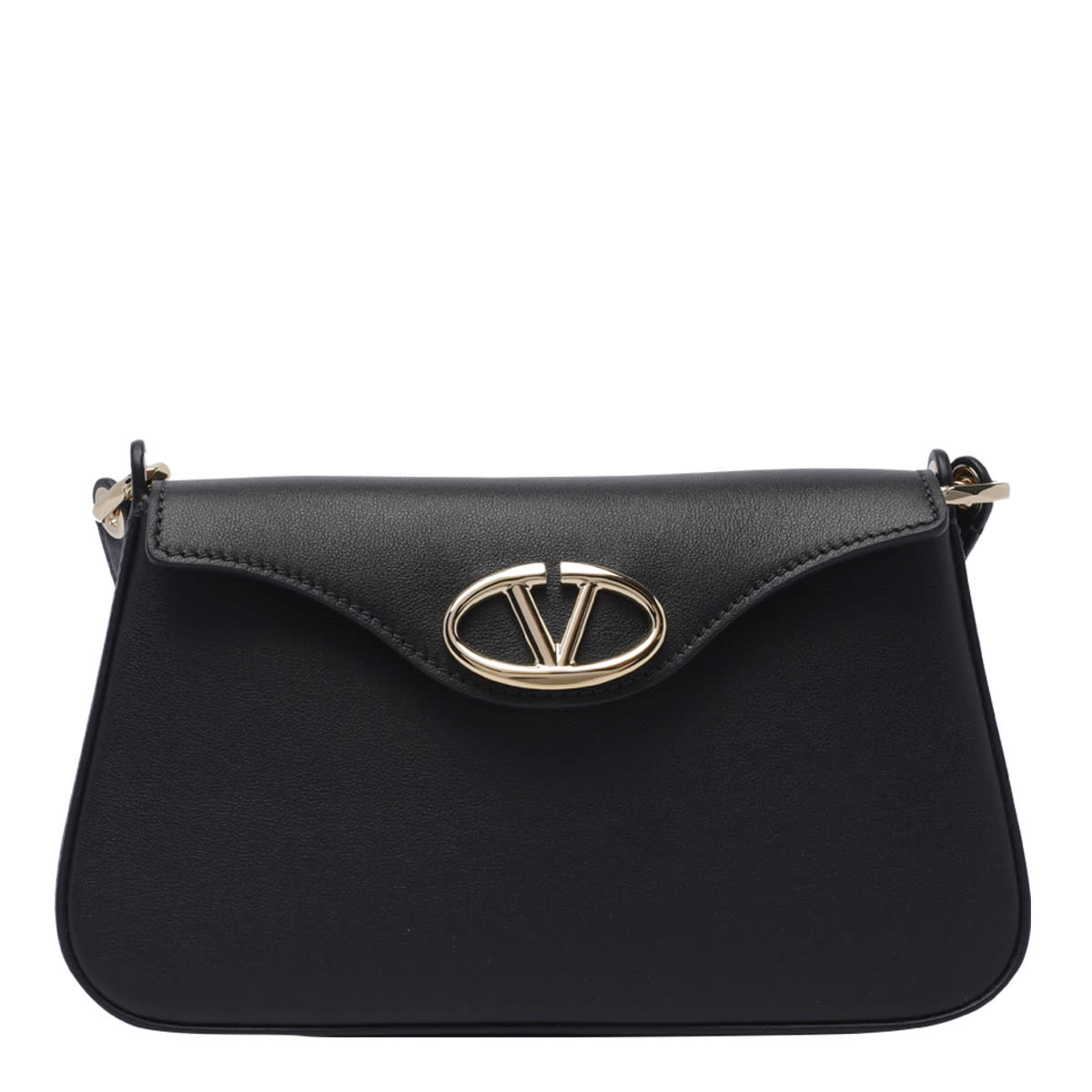 Shop Valentino Mini Vlogo The Bold Edition Crossbody Bag In Black