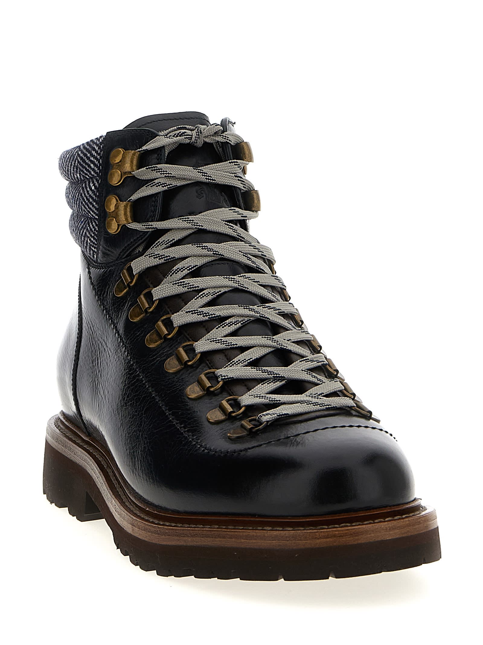 Brunello Cucinelli Mountain Boot Boots And Ankle Boots Black In Black