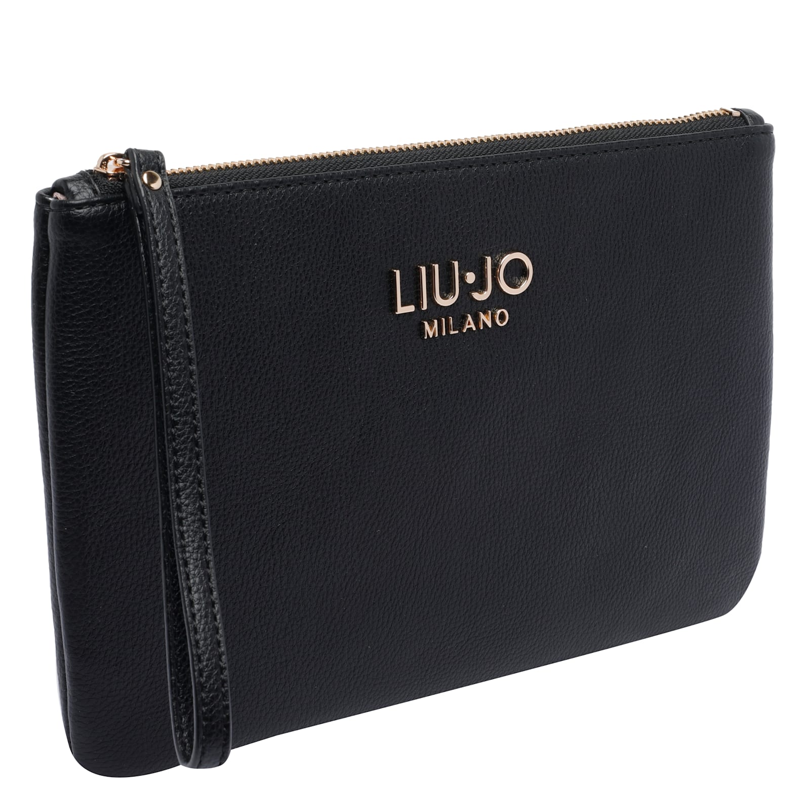 Liu •jo Logo Pochette In Black