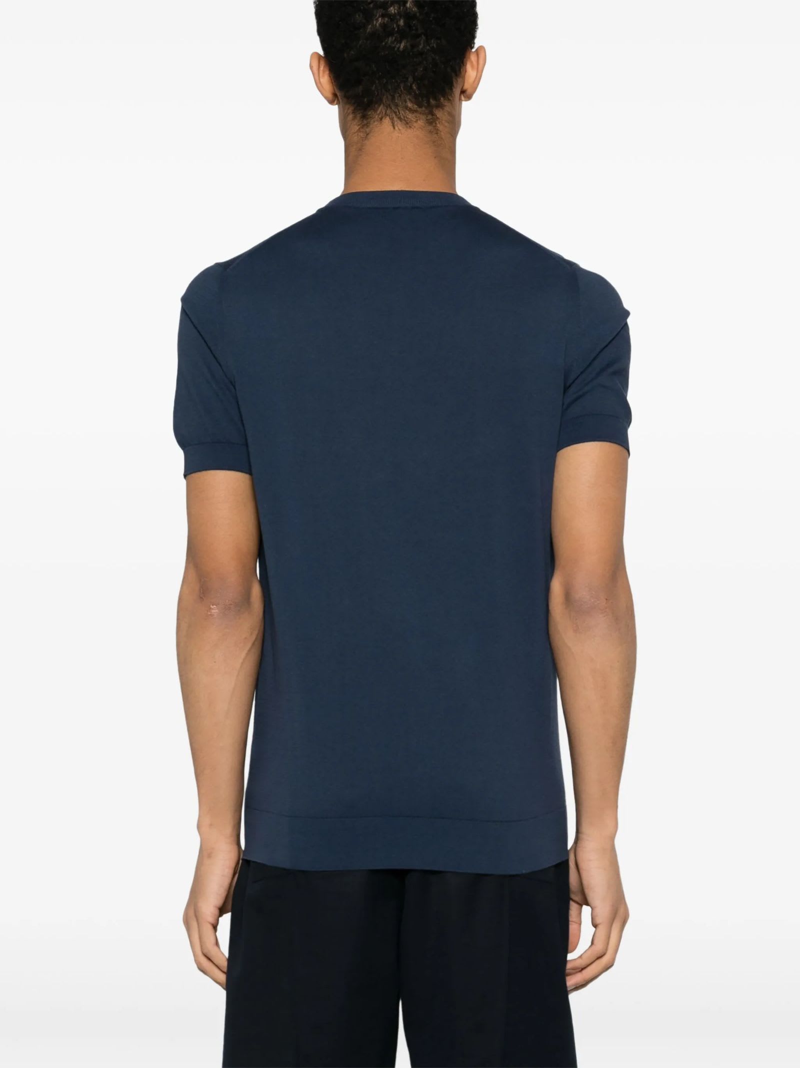 Fedeli Geometrisch Gemustertes T-shirt In Blue