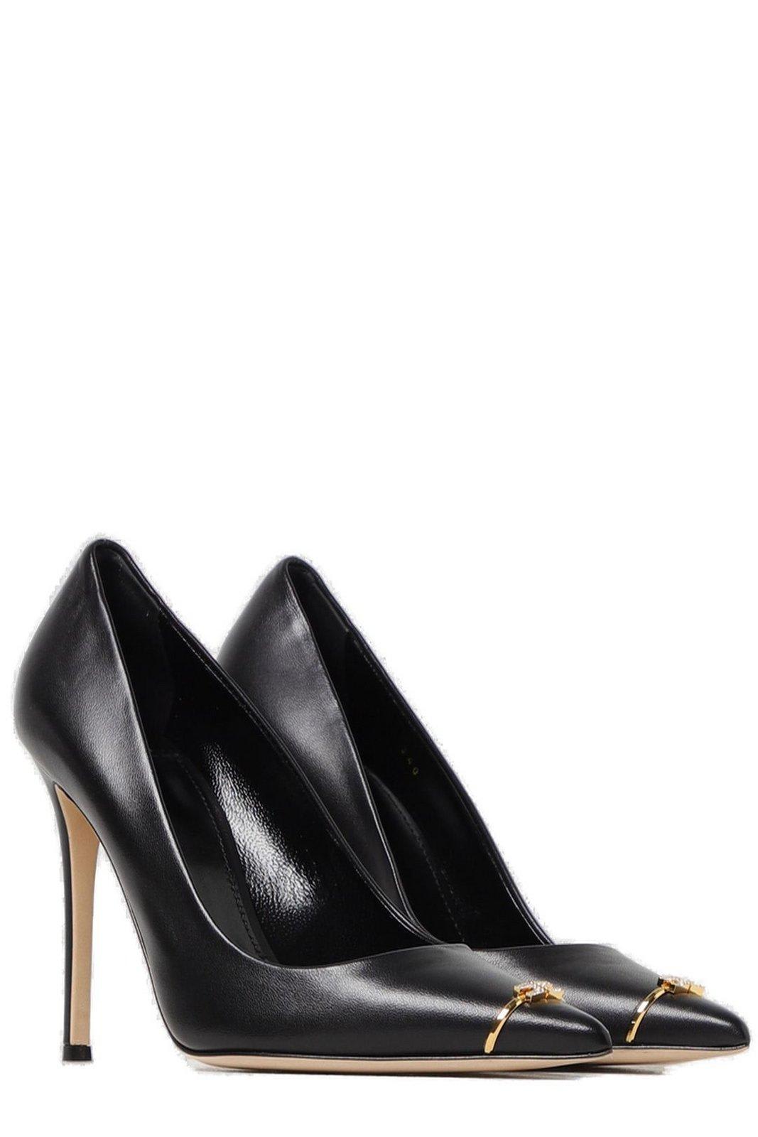Elisabetta Franchi Pointed Toe Pumps  In Black