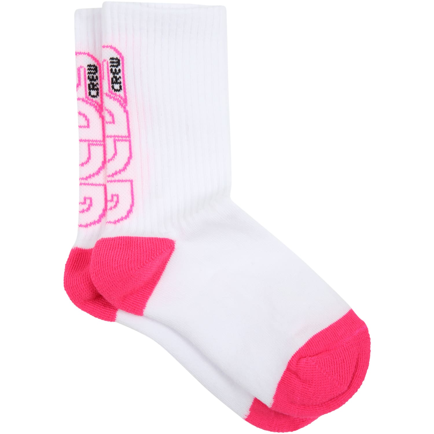 GCDS Mini White Socks For Girl
