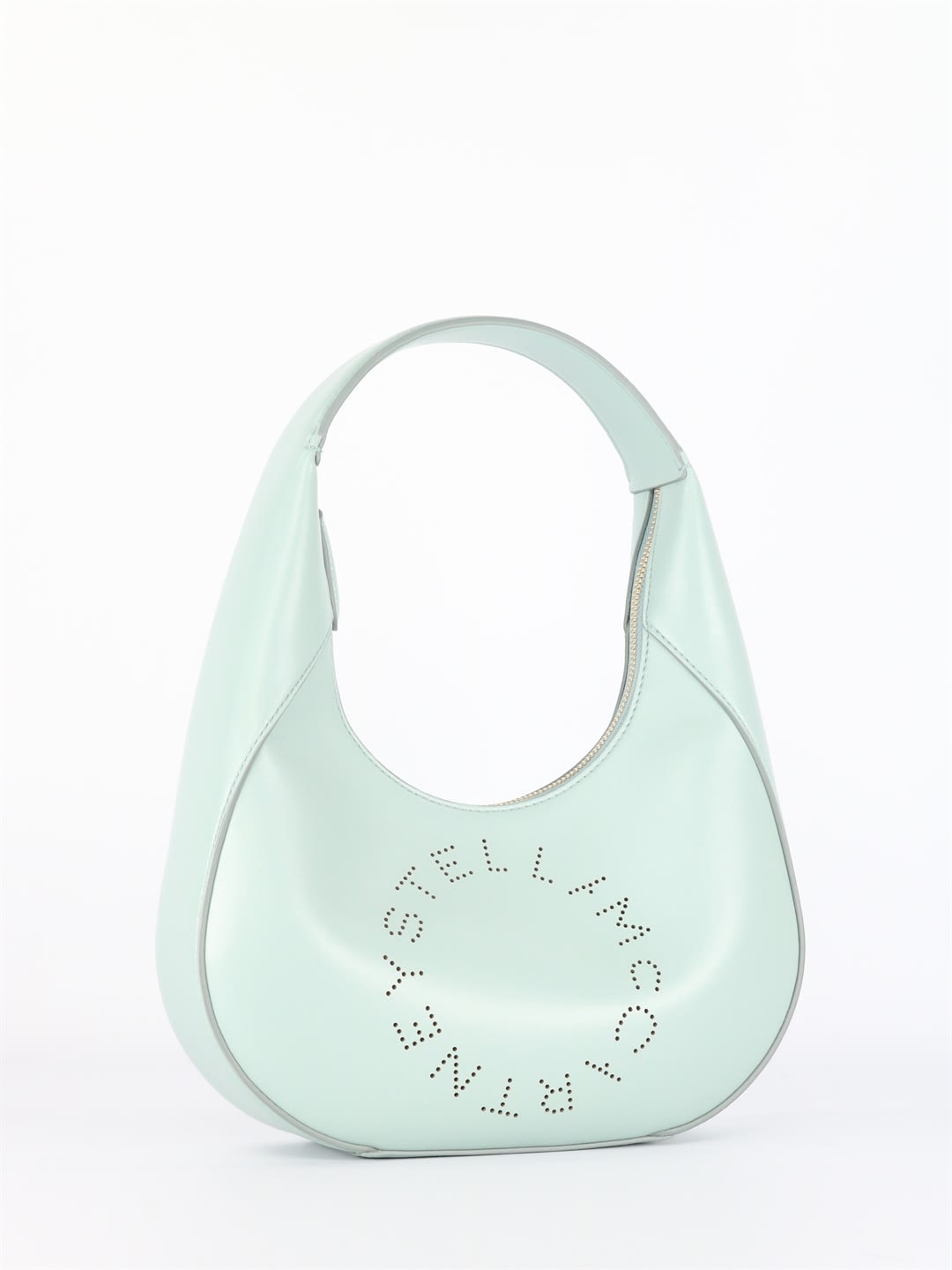 Stella McCartney Small Shoulder Bag With Light Blue Logo