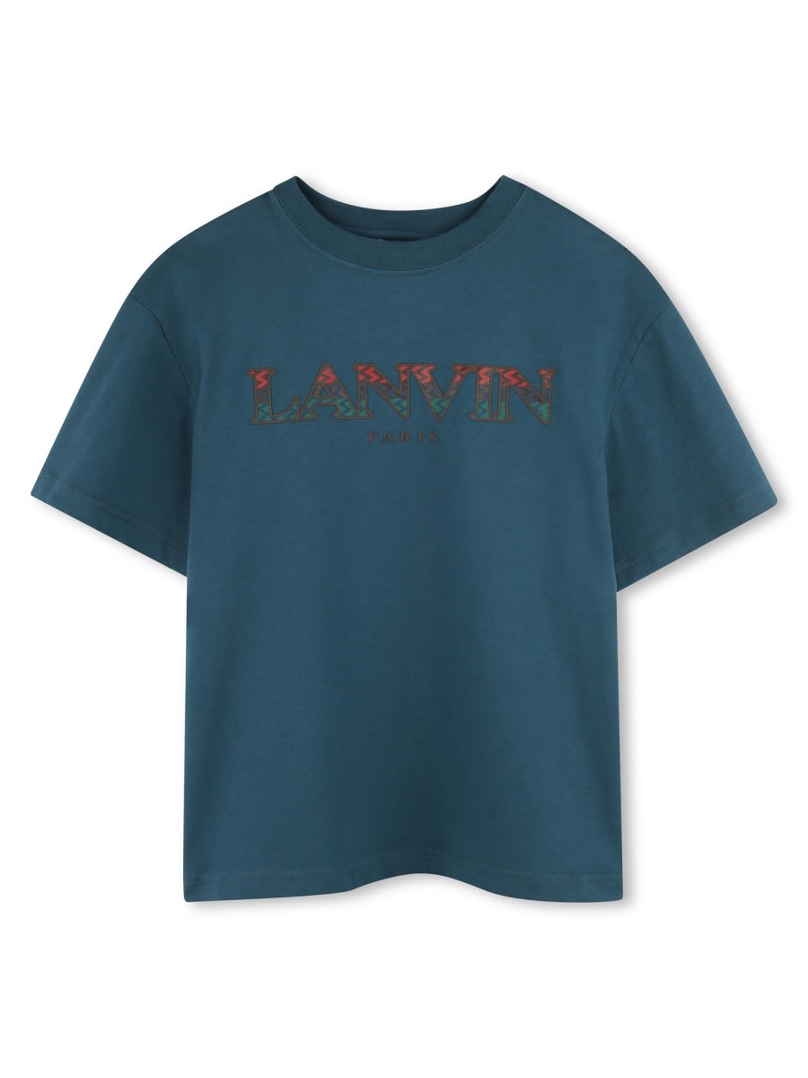 Lanvin Kids' Tee Shirt In Blue