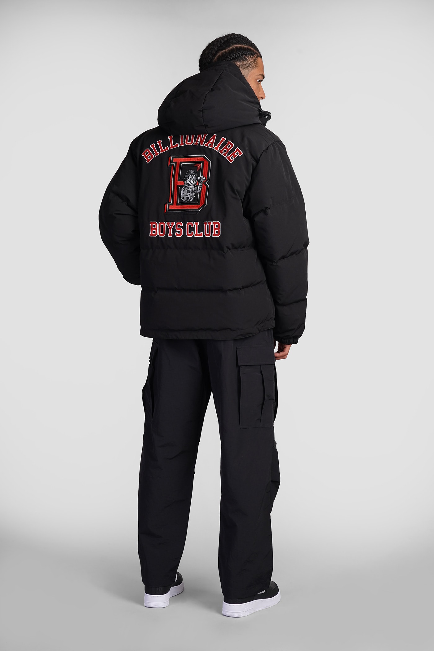 BILLIONAIRE BOYS CLUB PUFFER IN BLACK POLYAMIDE 