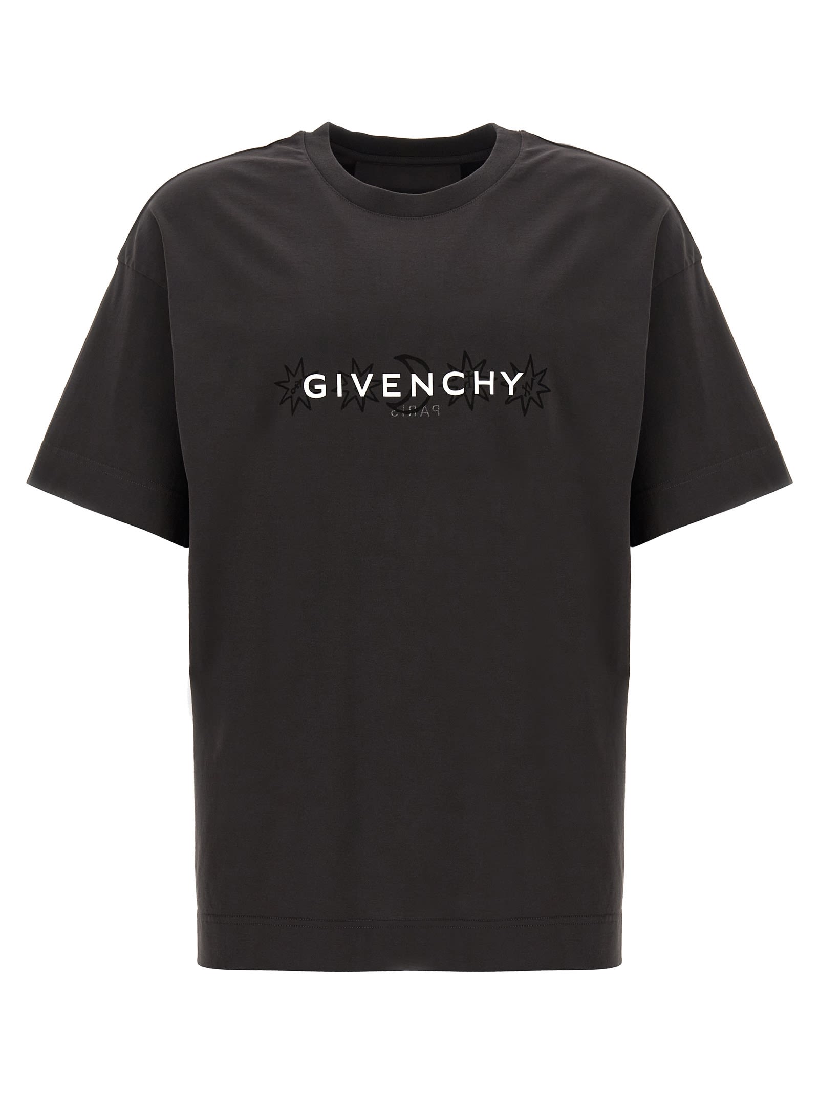 Shop Givenchy Printed T-shirt In Gray