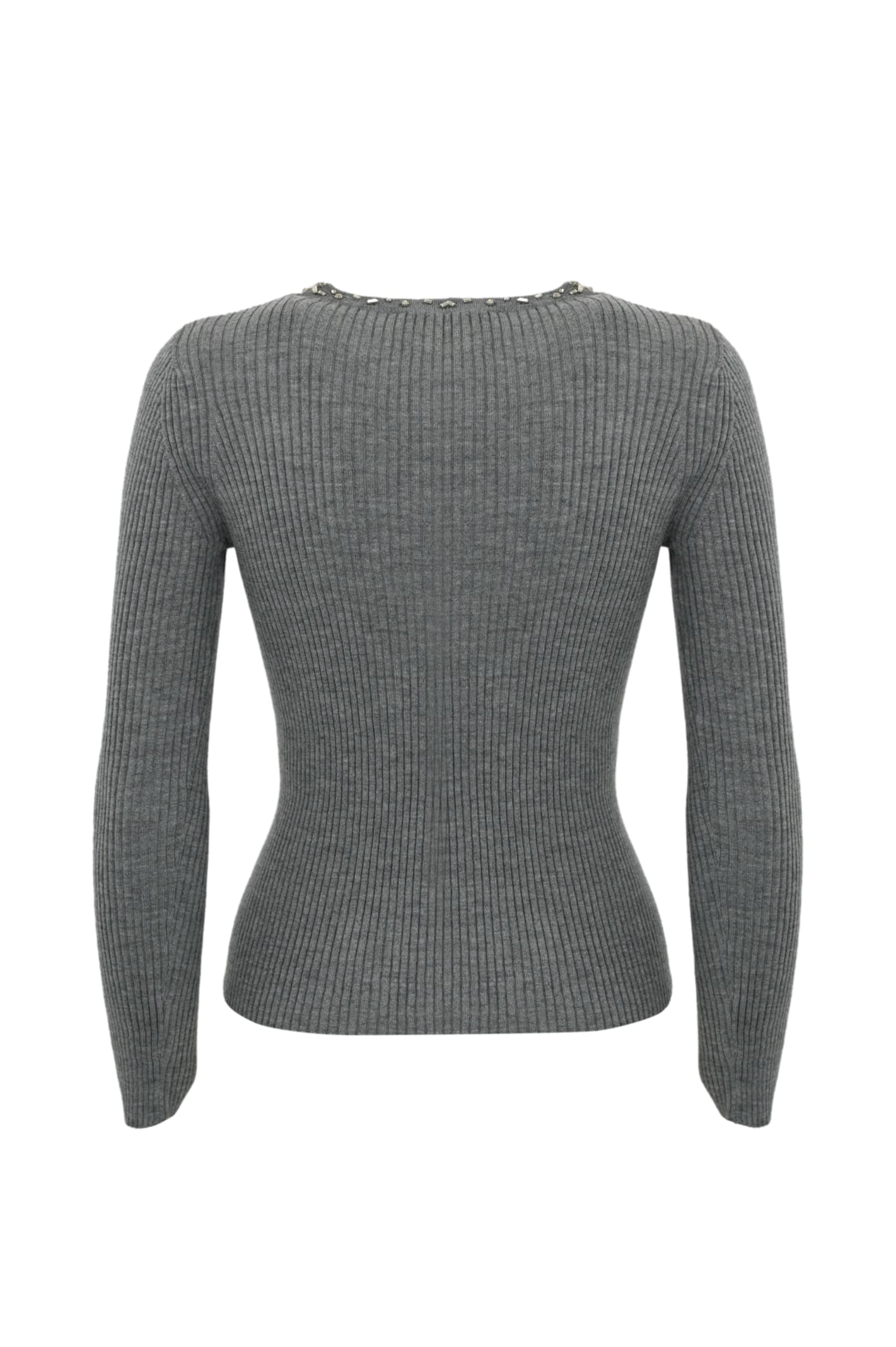 Shop Max Mara Catone Wool Sweater In Grigio