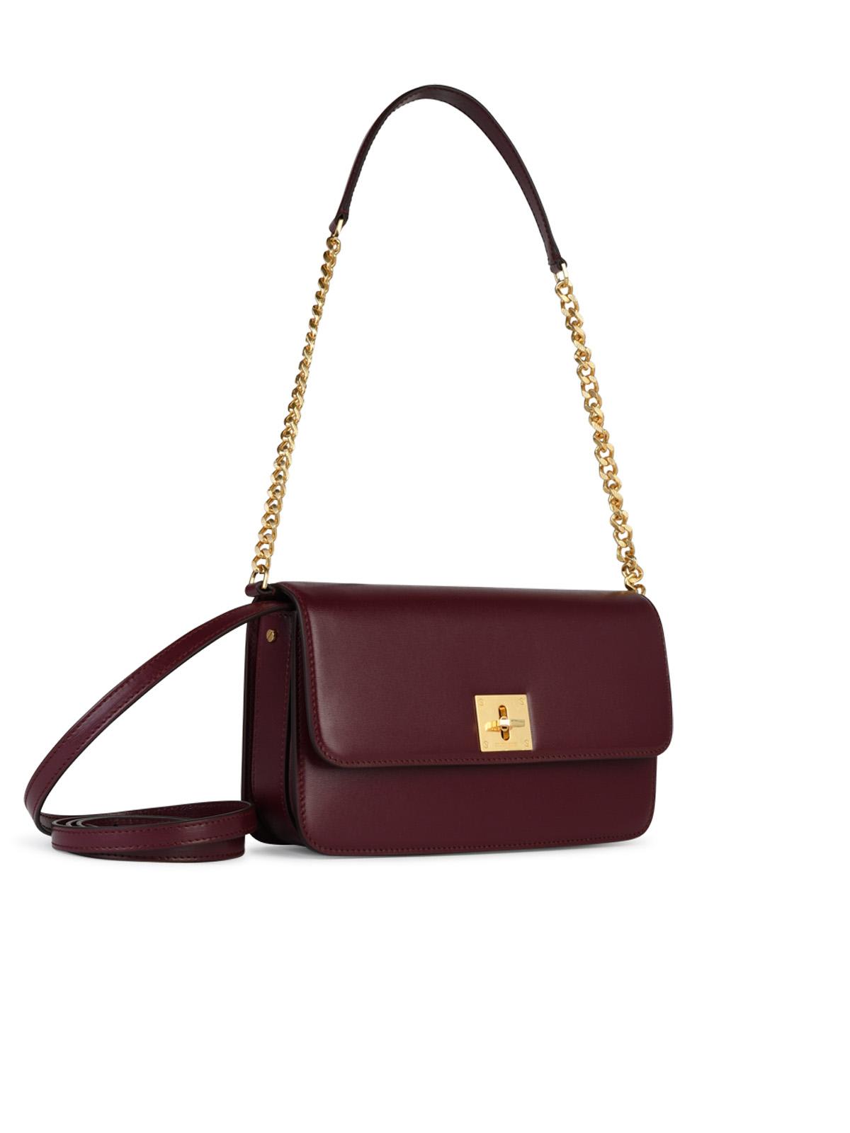 Shop Golden Goose Gioia Burgundy Leather Crossbody Bag In Bordeaux