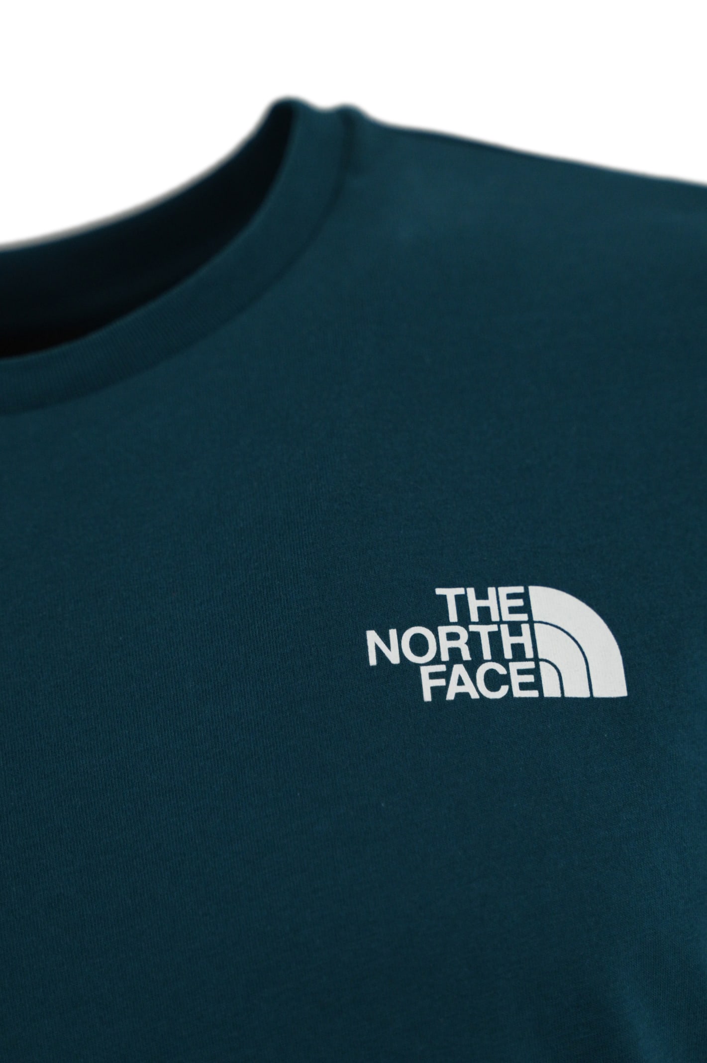 Shop The North Face Redbox Cotton T-shirt In Petrol/red