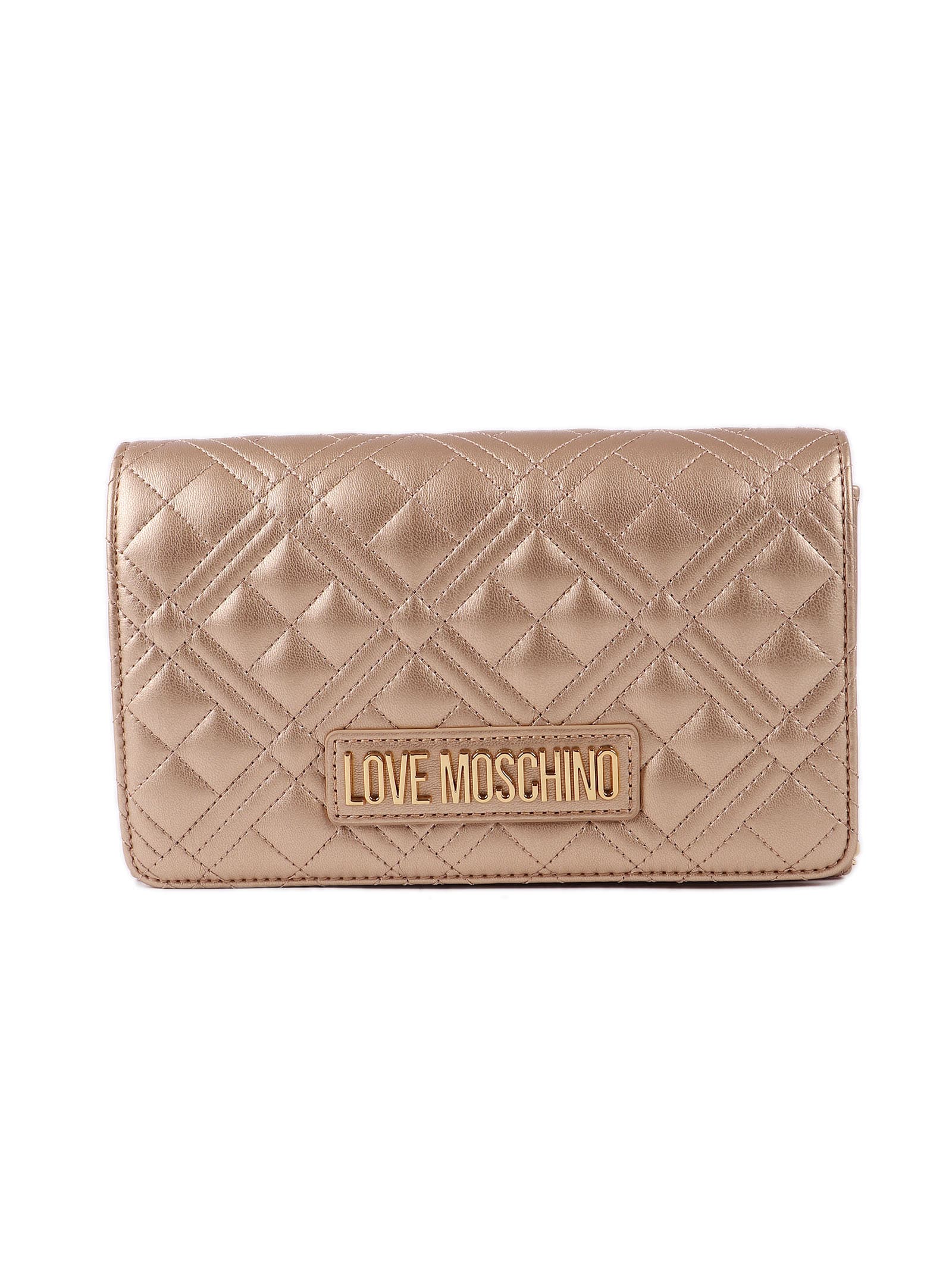 Moschino Quilted Pu In Oro