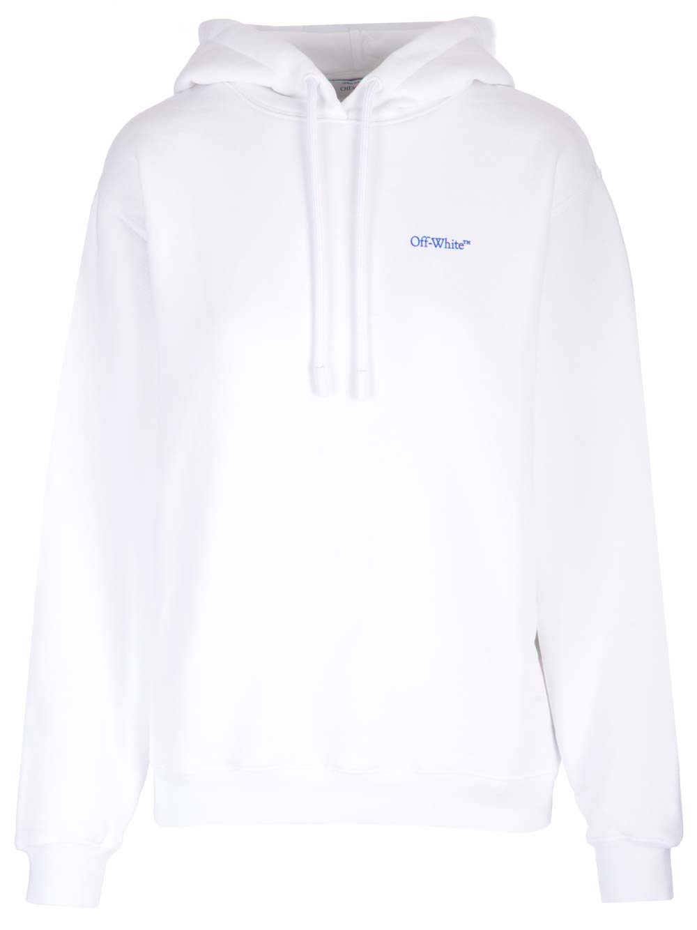 Shop Off-white White Diag Hoodie In White Blue