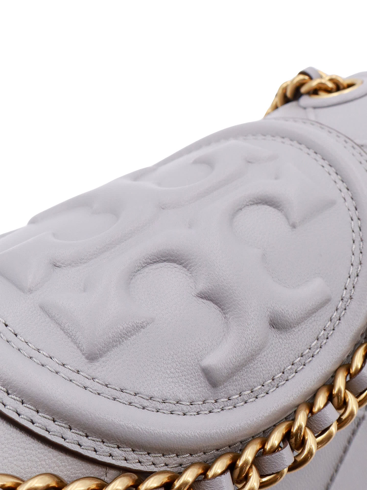 Shop Tory Burch Shouldet Bag In Grey