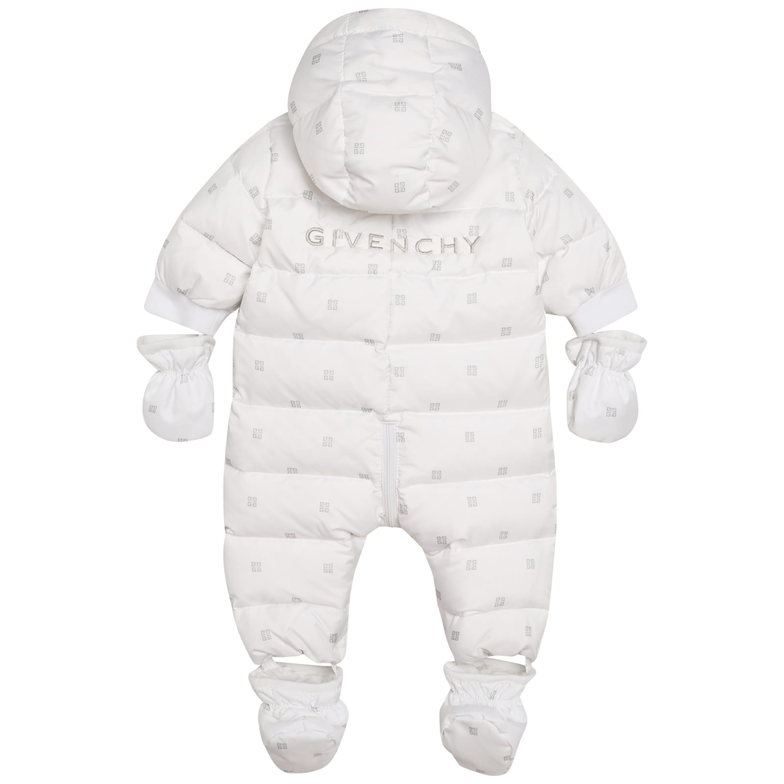 Shop Givenchy Padded Logo-print Snowsuit In White
