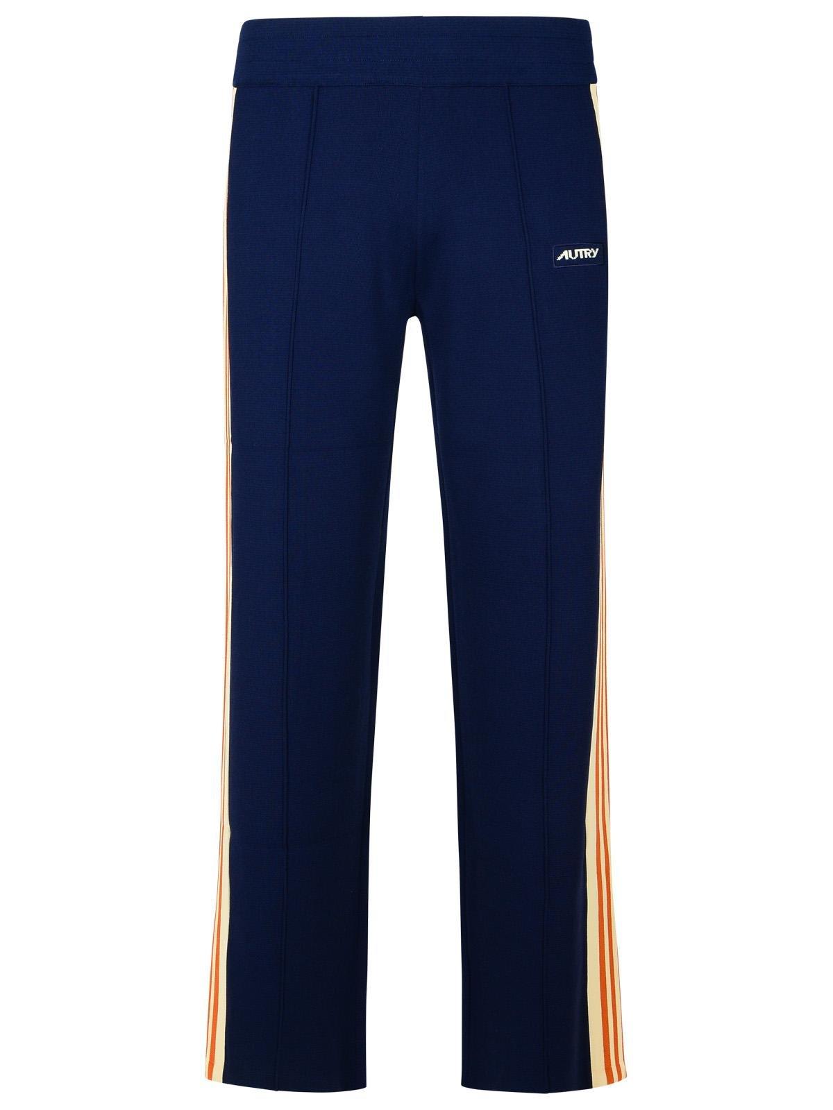 Shop Autry Logo Patch Joggers In Blue