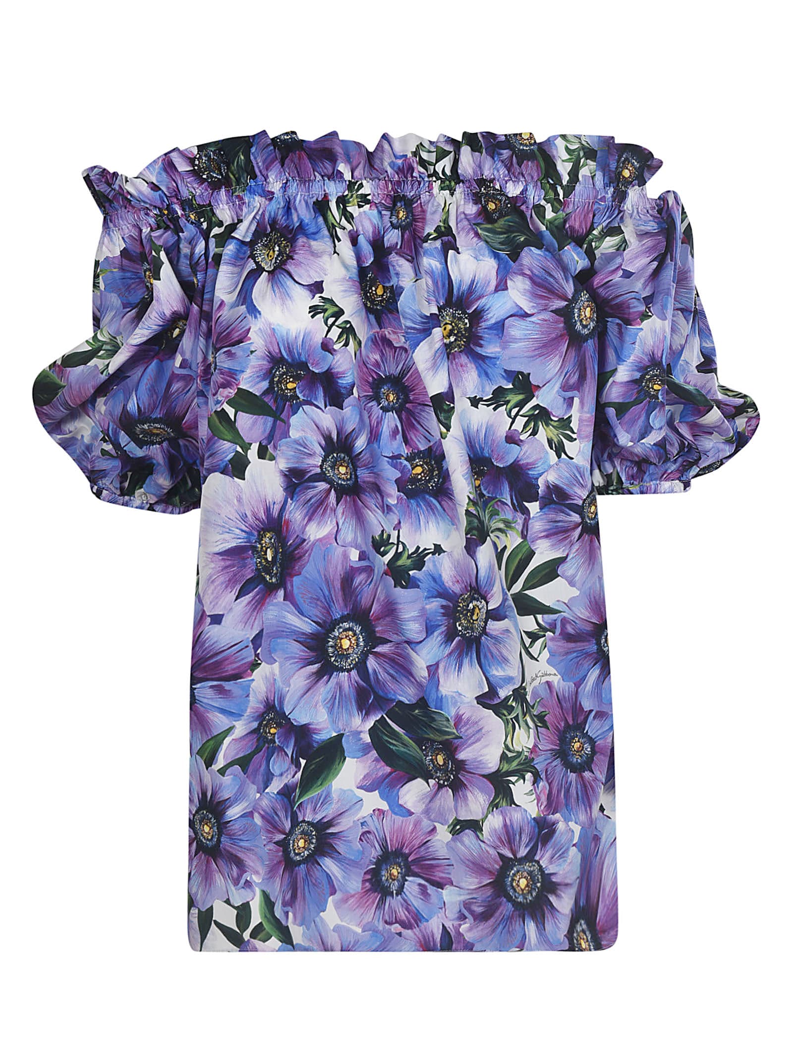 DOLCE & GABBANA FLORAL PRINTED BLOUSE,11260772