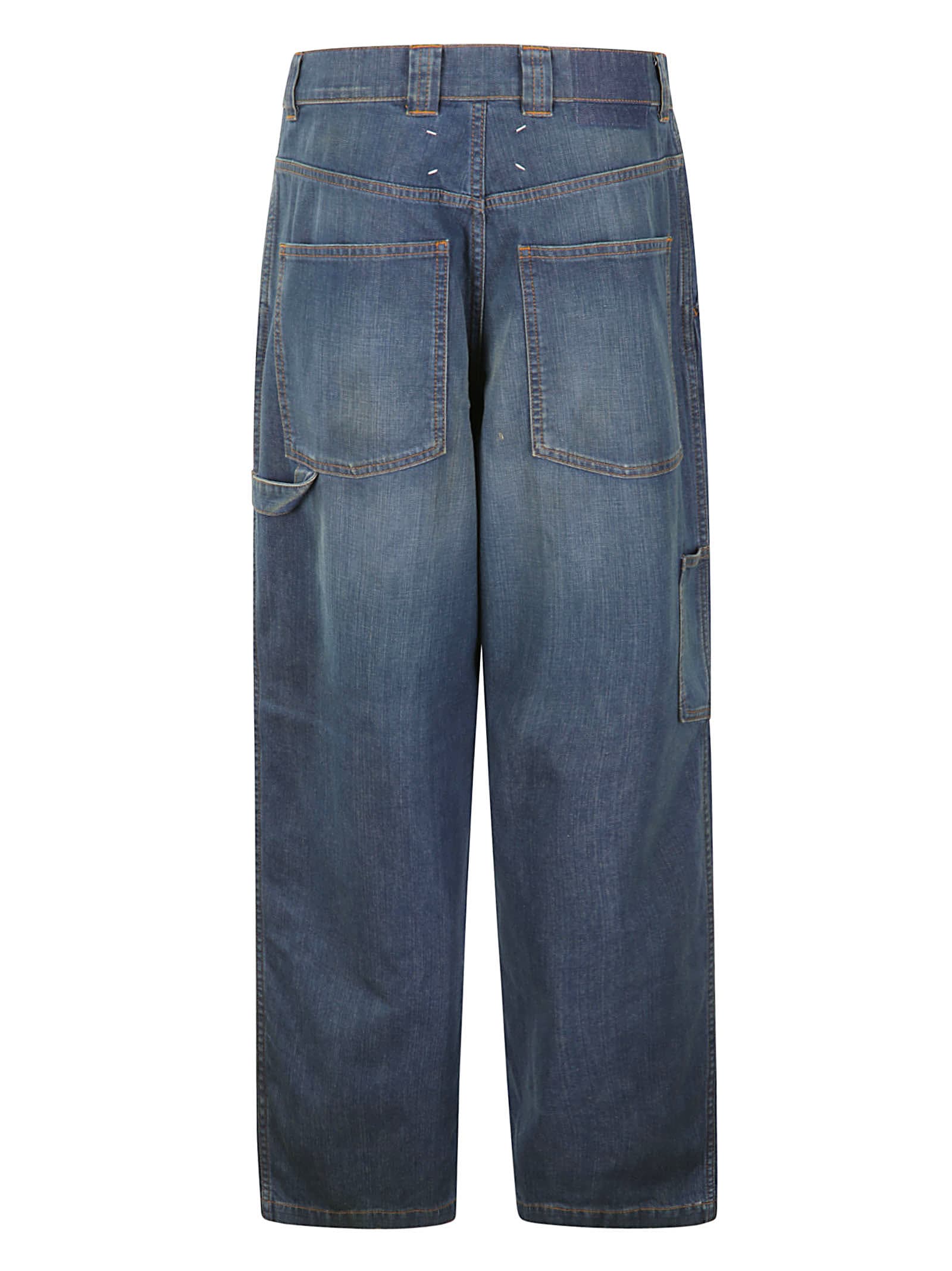 Shop Maison Margiela Pants 5 Pockets In American Classic