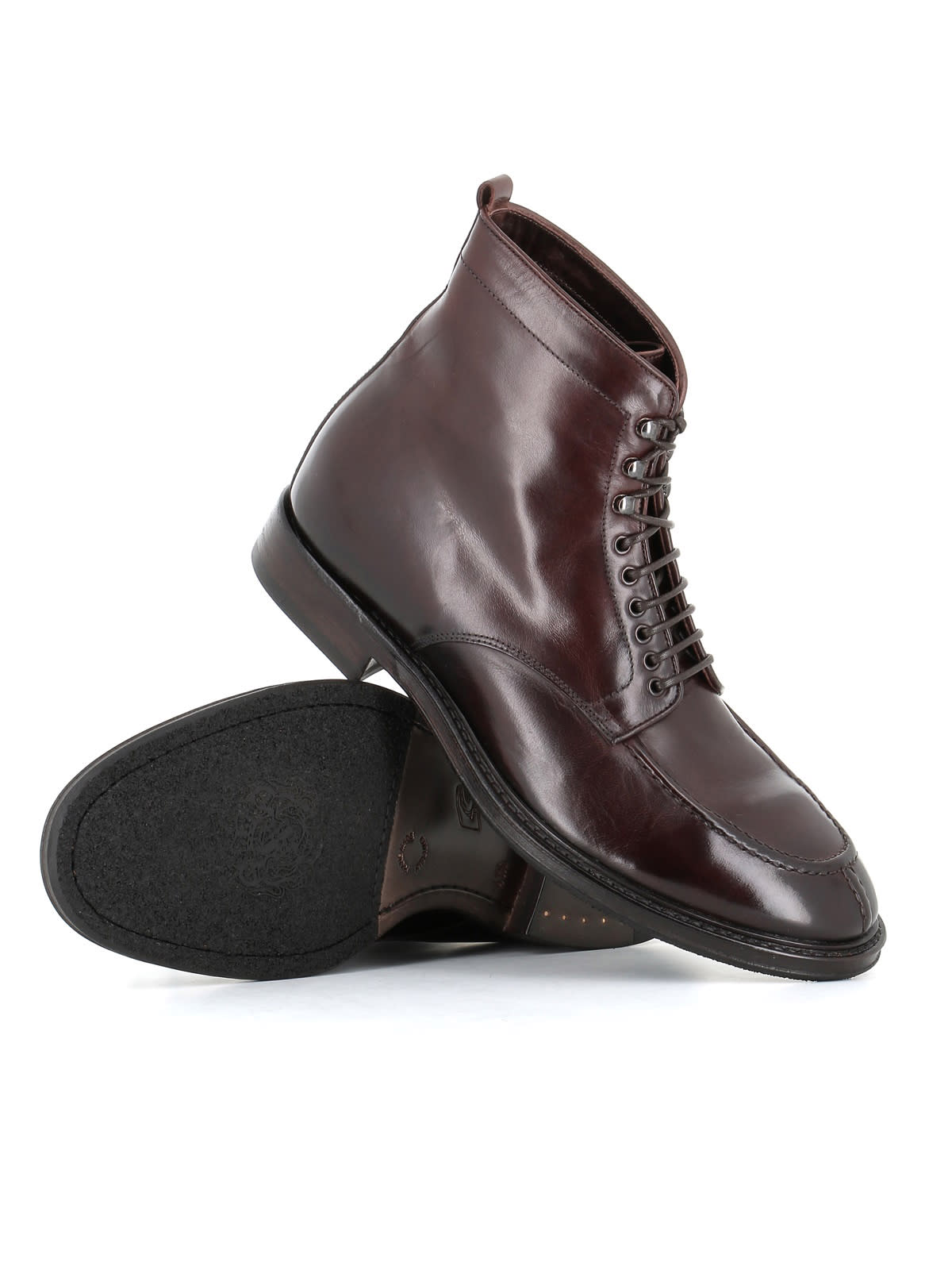 Shop Alberto Fasciani Lace-up Boot Ulisse 47056 In Mahogany