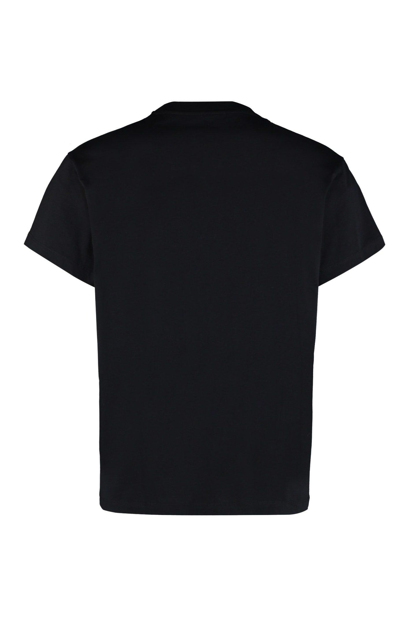 Shop Jil Sander Set Of Three Cotton T-shirts In Burgundy