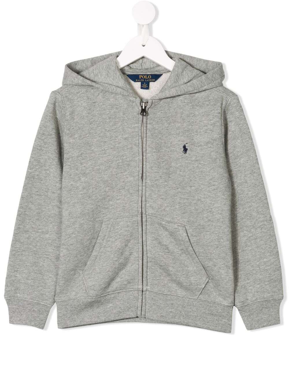 Polo Ralph Lauren Kids' Grey Hoodie With Logo In Cotton Boy