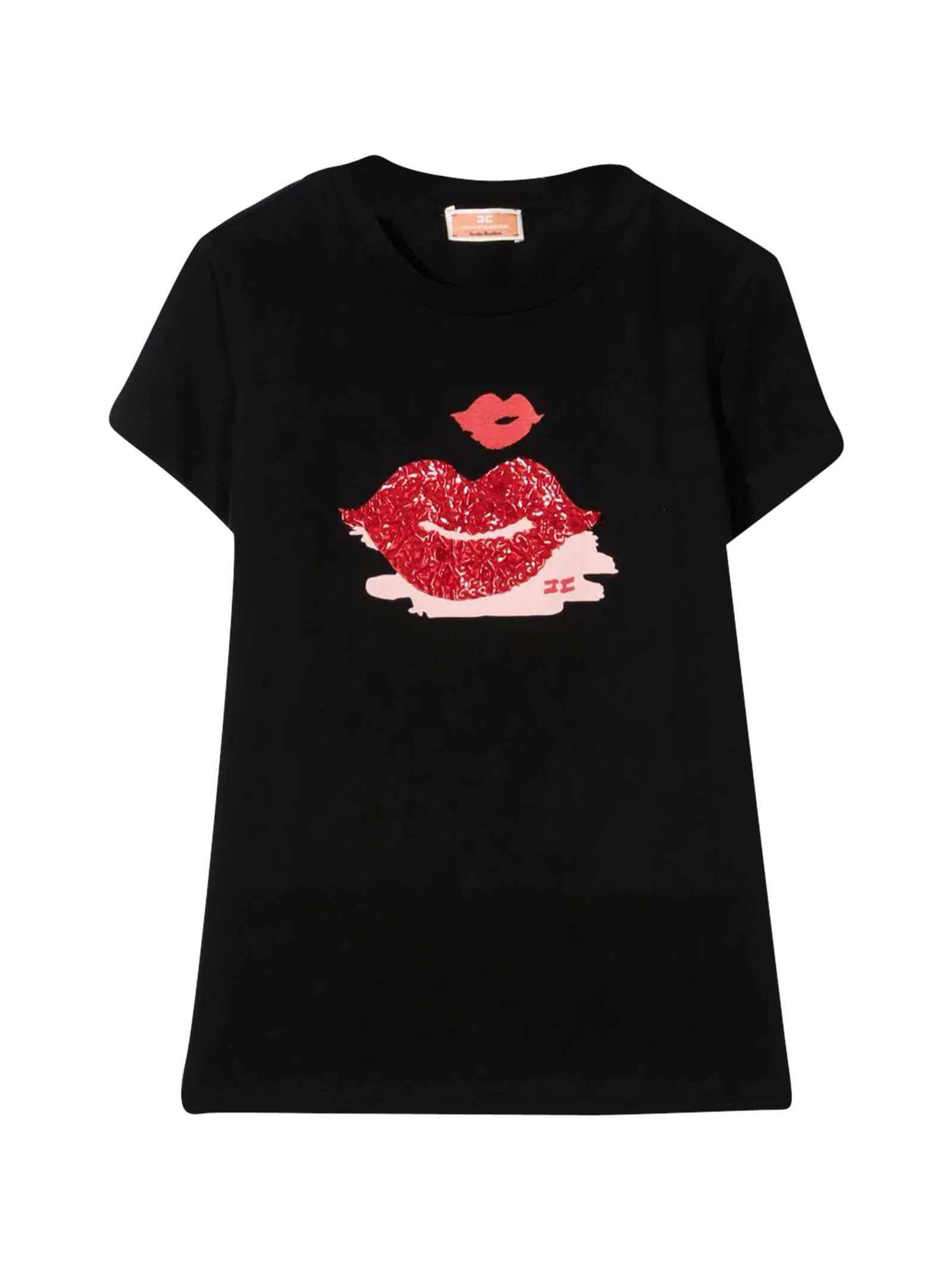 Elisabetta Franchi La Mia Bambina T-shirt With Elisabetta Franchi My Girl Print