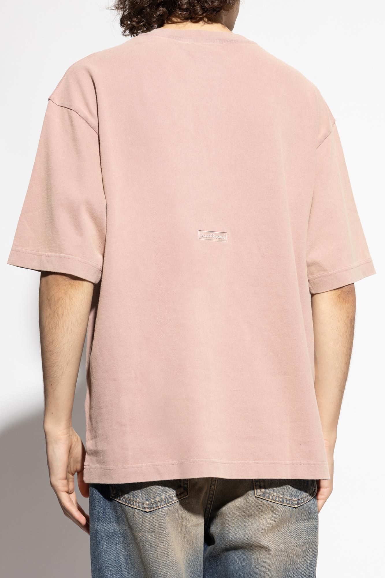 Acne Studios Cotton T-shirt In Pink