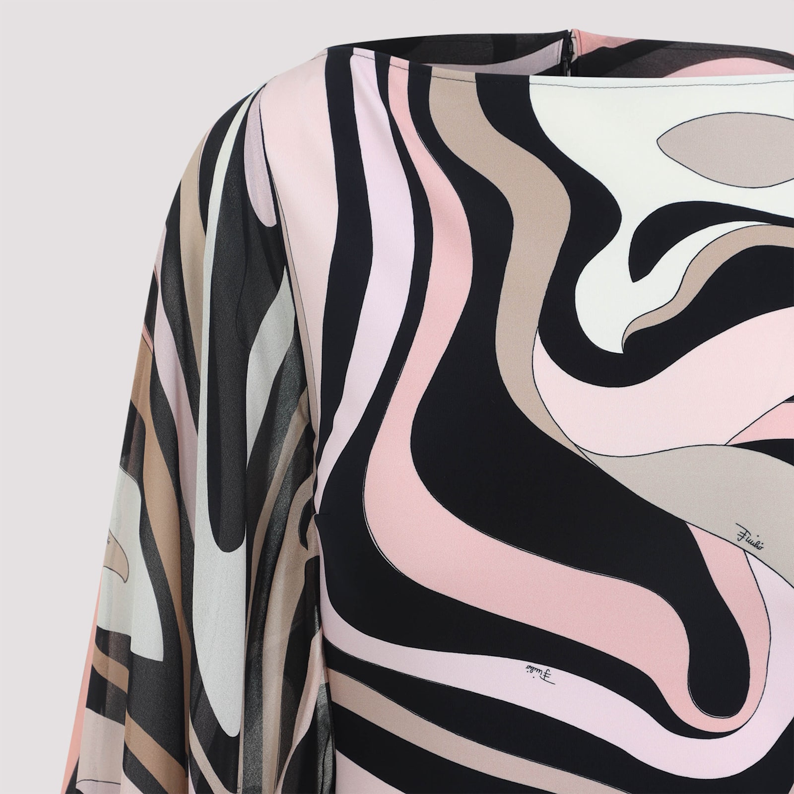 Pucci Marmo Print Mini Kaftan In Multi