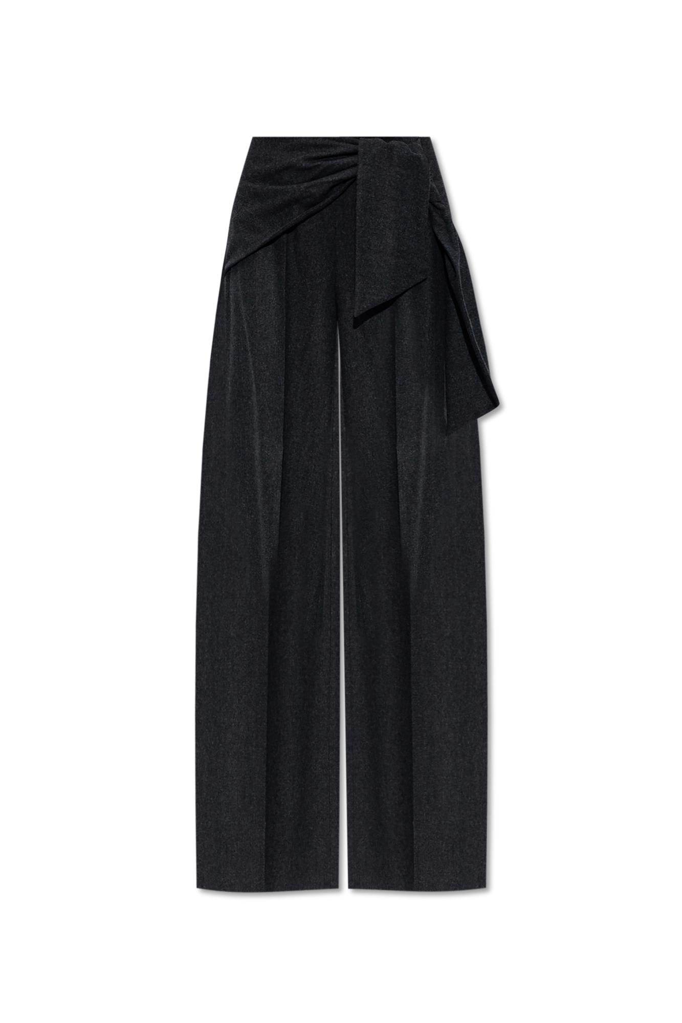 Shop Max Mara Wool Pants Arsenio In Grey