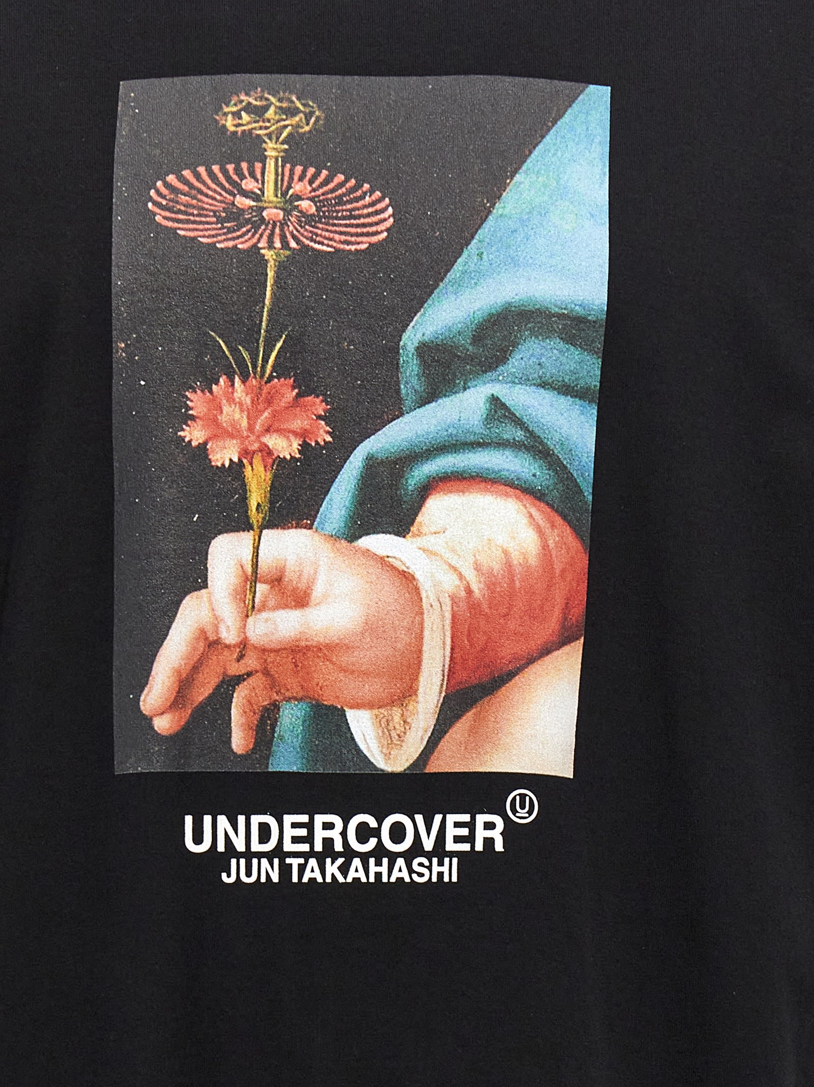 Shop Undercover Printed T-shirt In Black