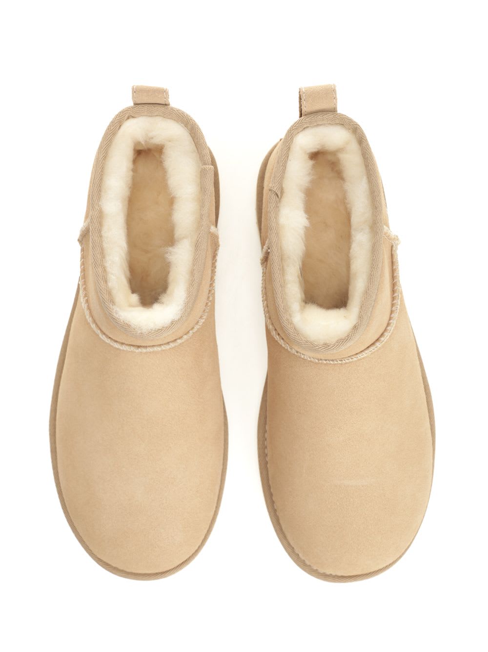 Shop Ugg Ultra Mini Boots In Beige