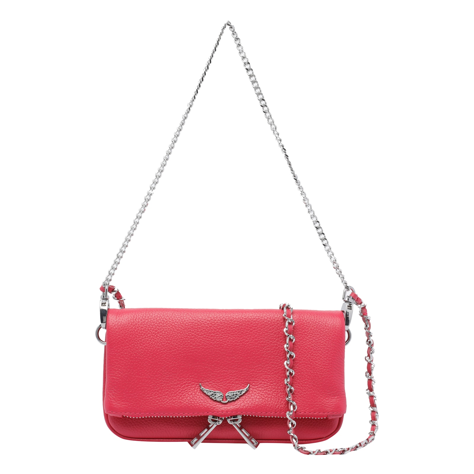 Zadig & Voltaire Crossbody Bag With Chain And Straps In Pink