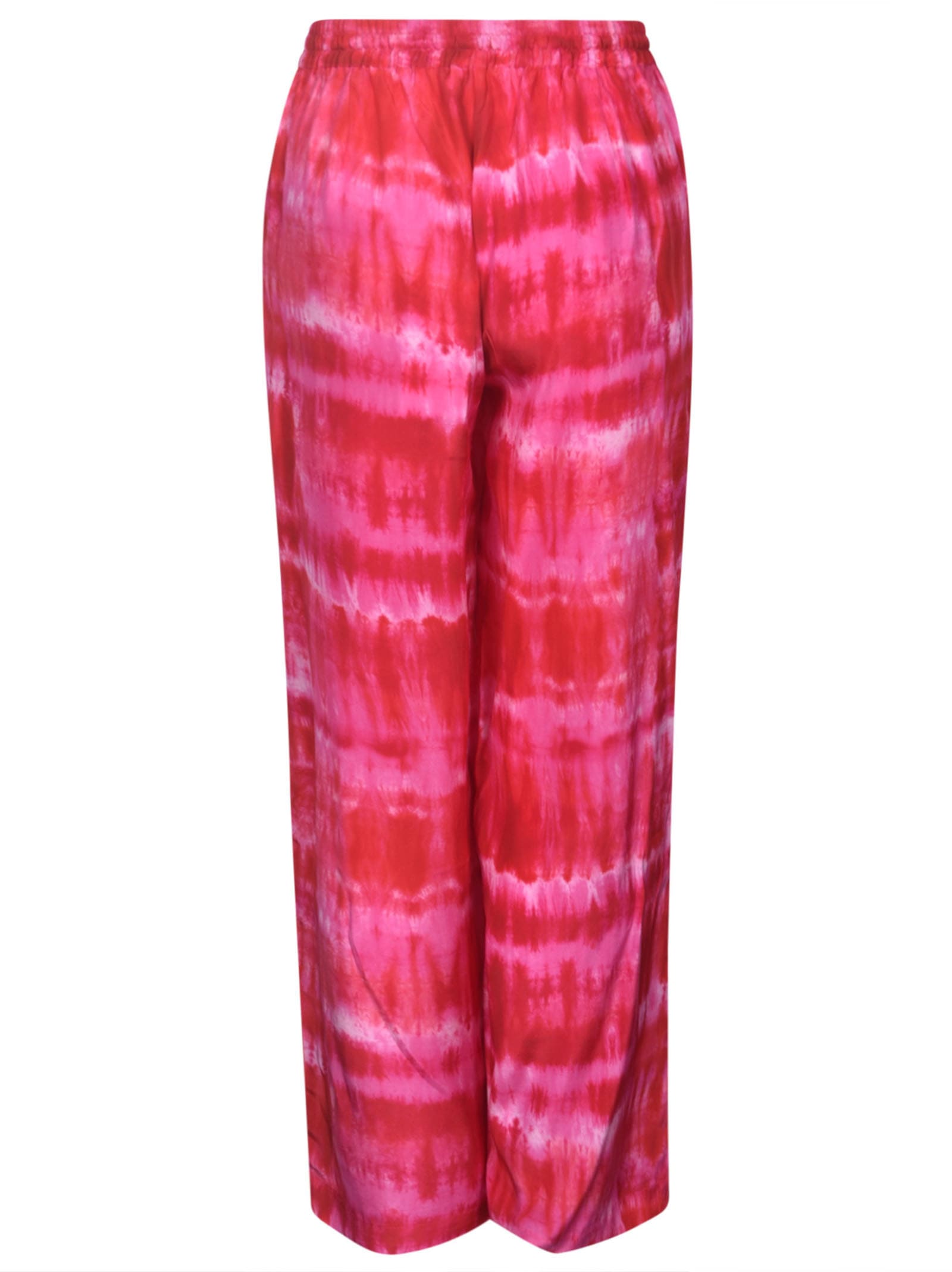 Shop P.a.r.o.s.h Straight Loose Fit Trousers In Fuchsia