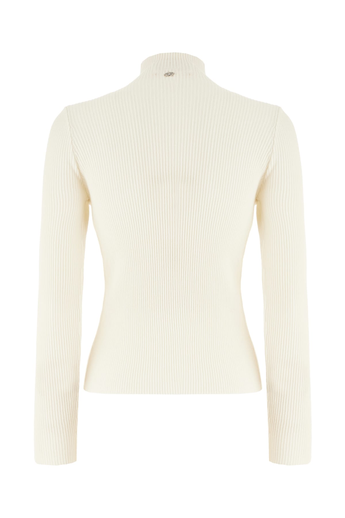 Genny Ivory Wool Blend Sweater In White