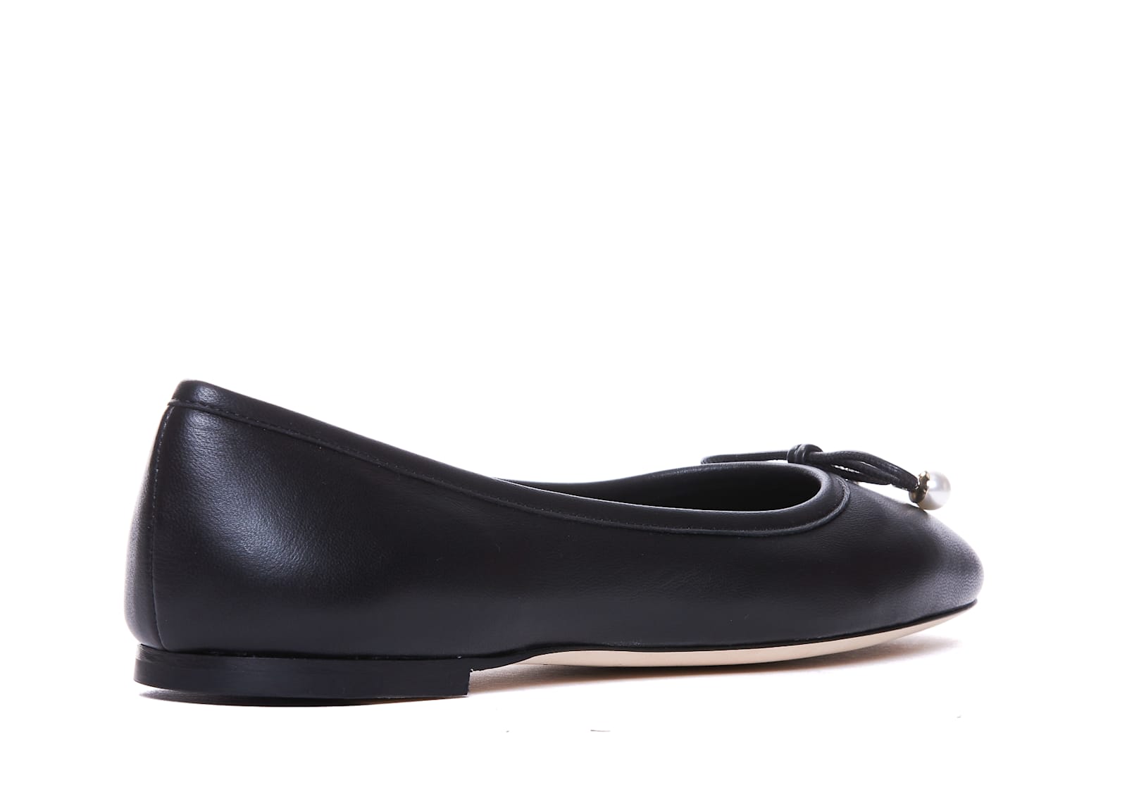 Jimmy Choo Elme Leather Ballet Flats