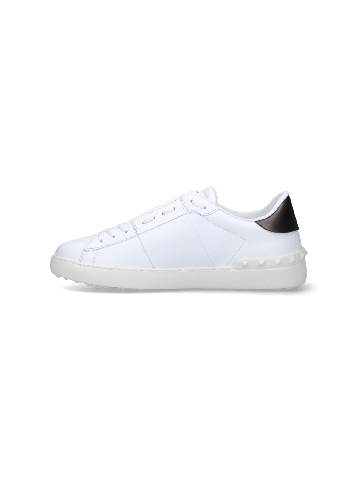 Shop Valentino Open Sneakers In White