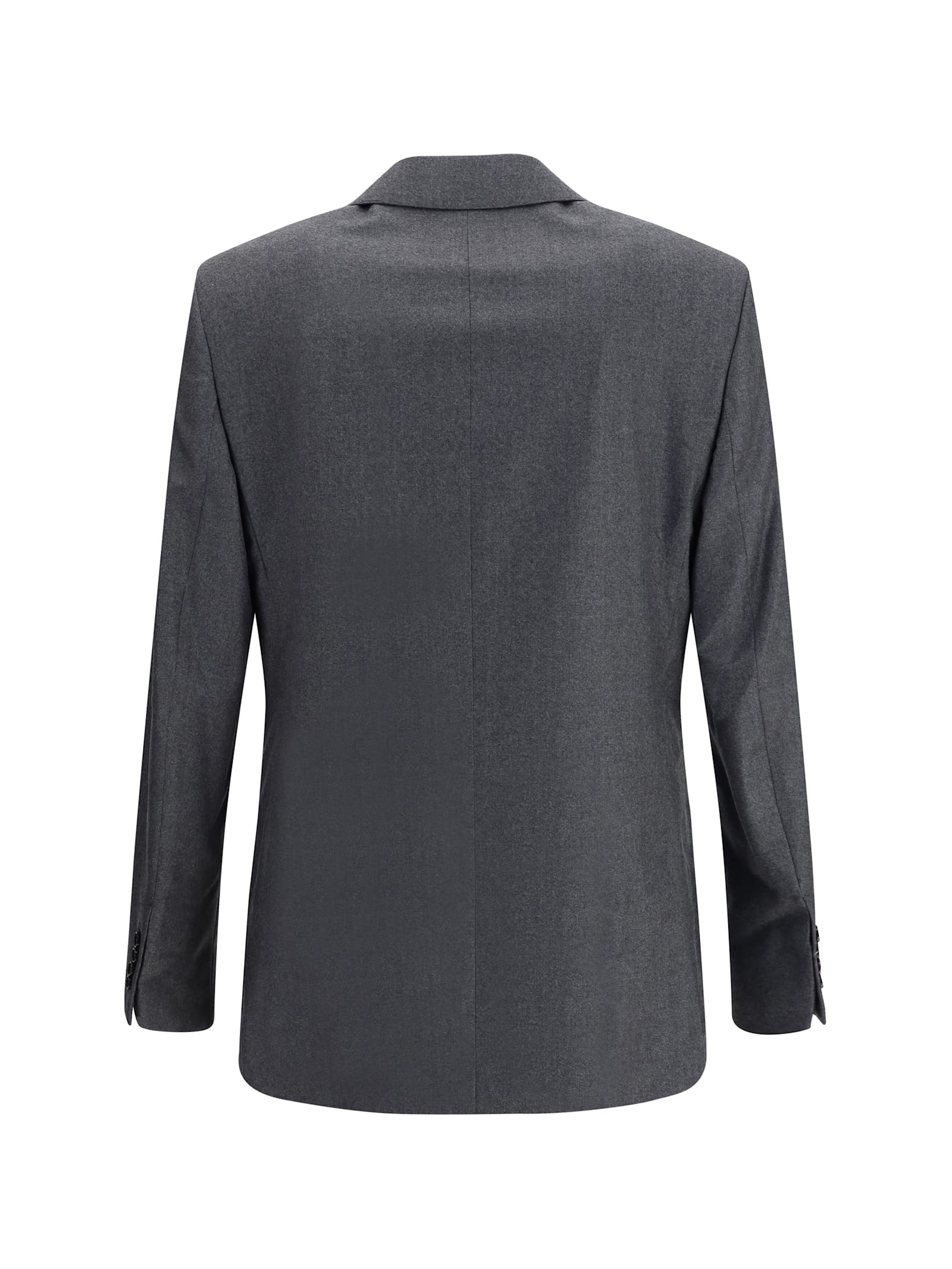 Ami Alexandre Mattiussi Ami Paris Men Double-breasted Virgin Wool Blazer In Gray