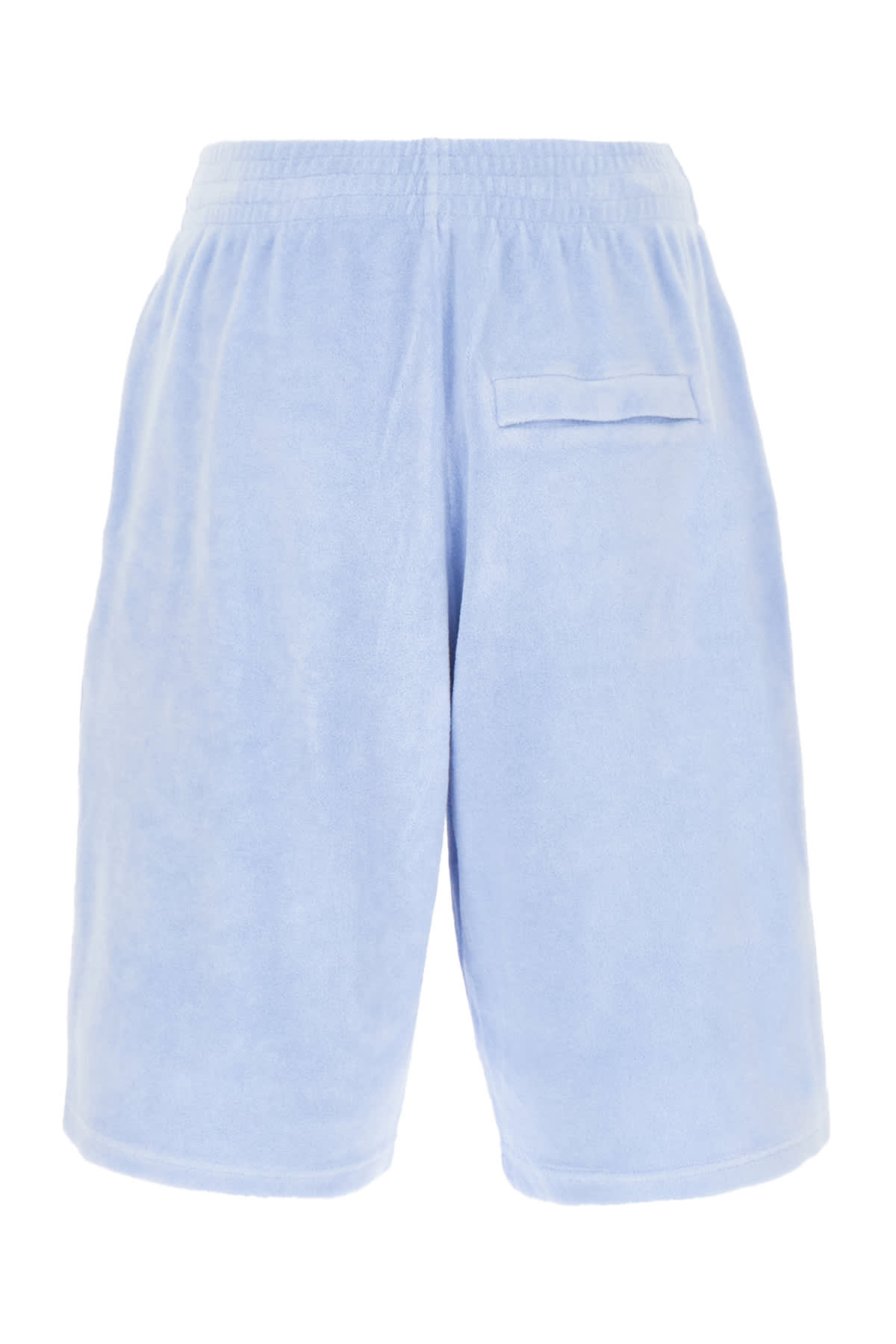 Shop Martine Rose Powder Blue Terry Bermuda Shorts In Pale Blue