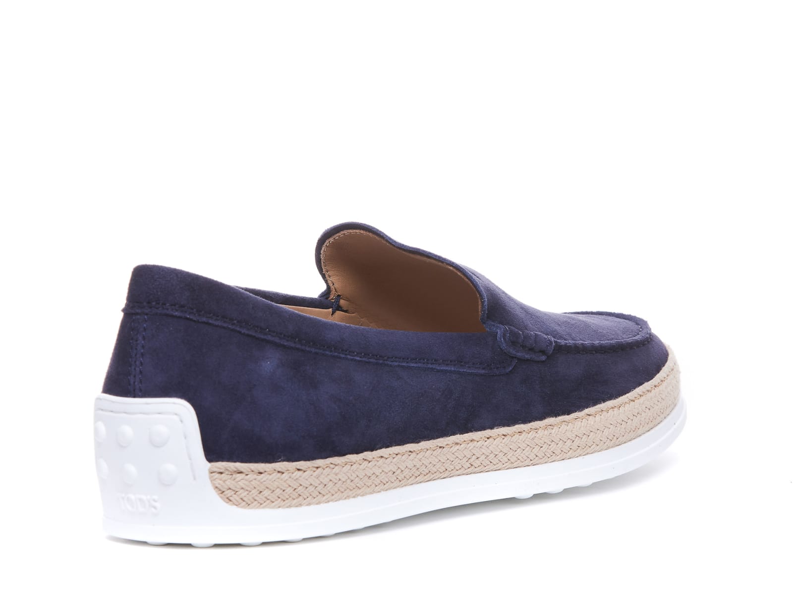 Shop Tod's Nabuk Slip On In Blue