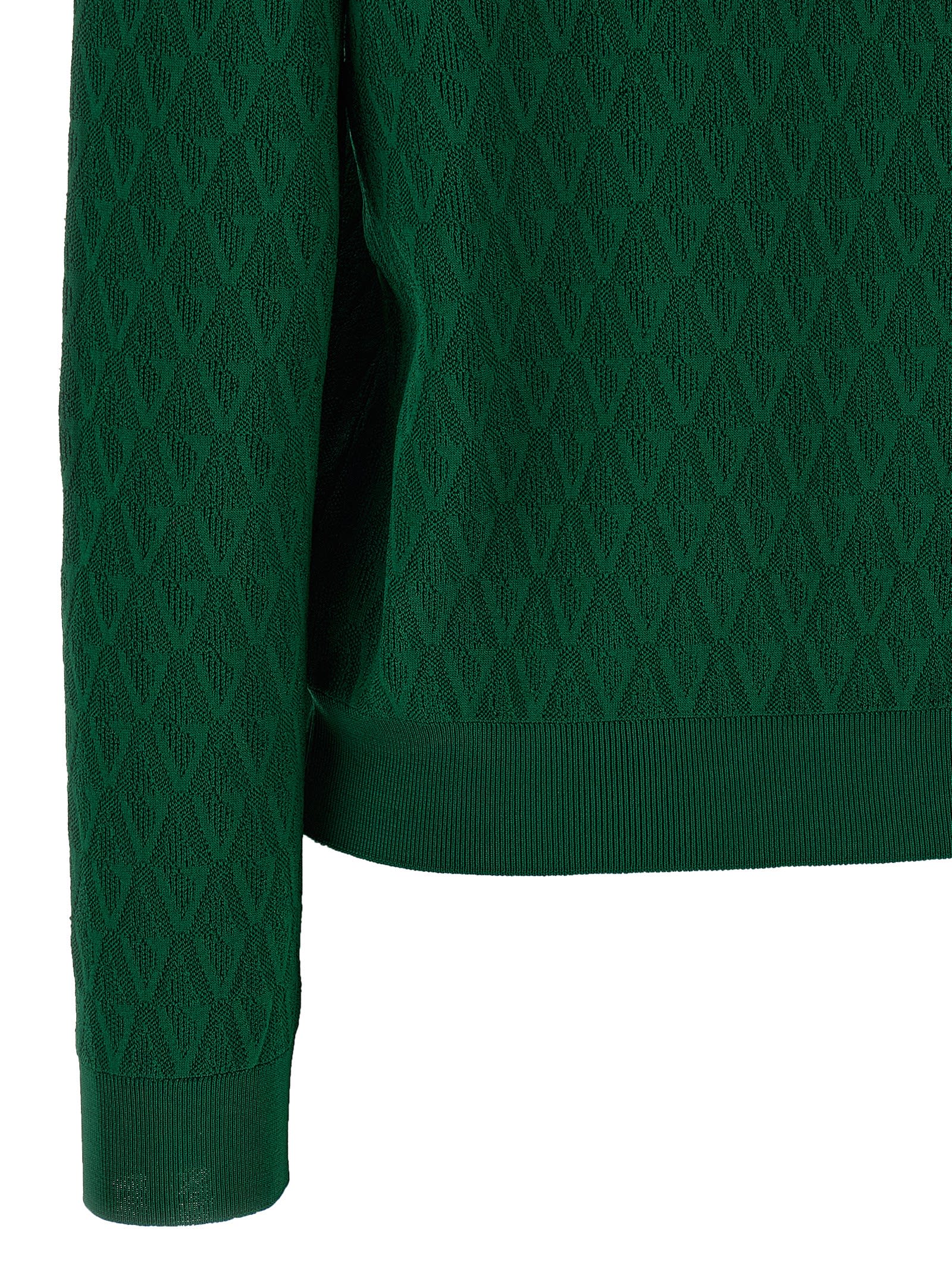 Versace Cardigan Pattern V In Green