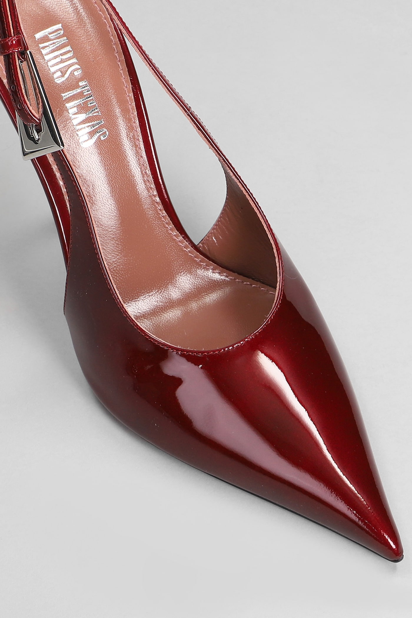 Shop Paris Texas Jessica Slingbac 105 Pumps In Bordeaux Patent Leather