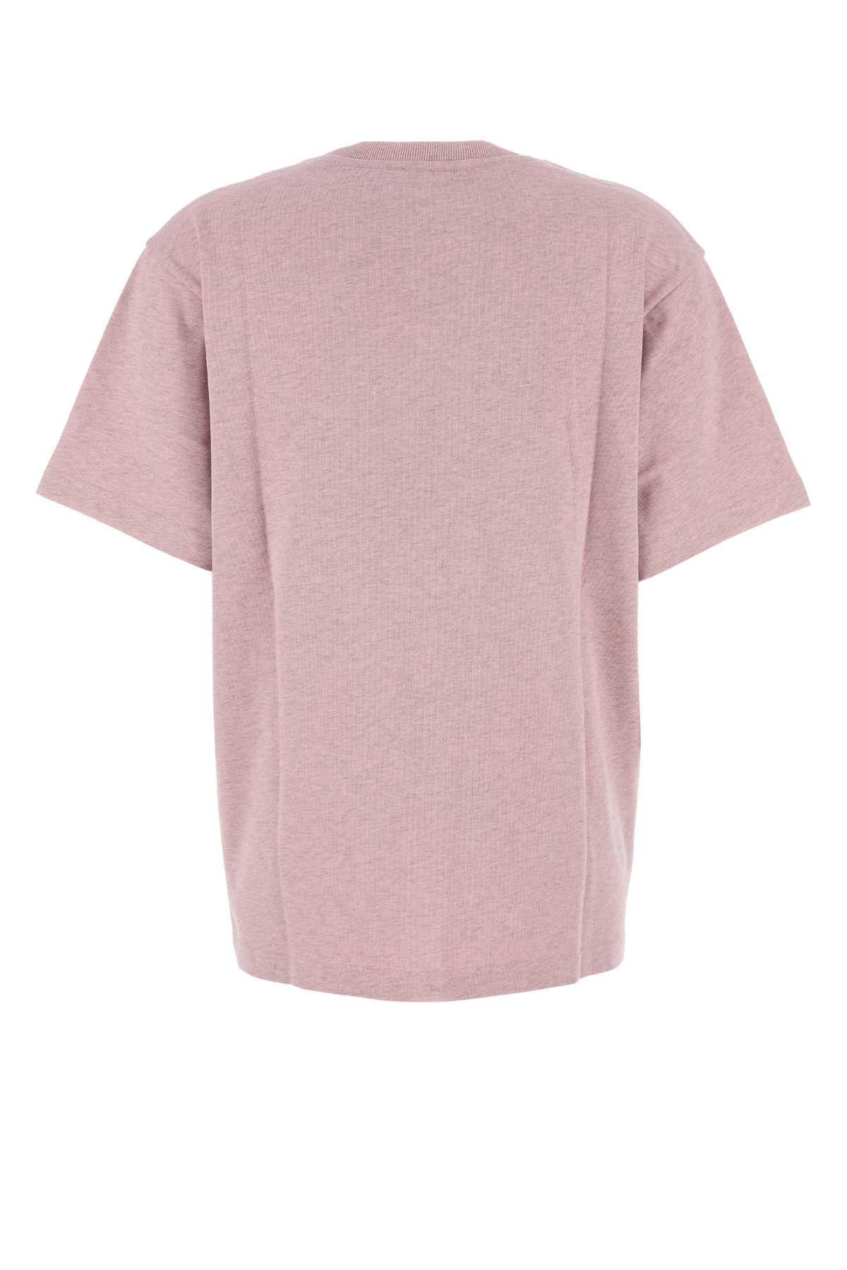 Kenzo Melange Pink Cotton Oversize T-shirt In Pink