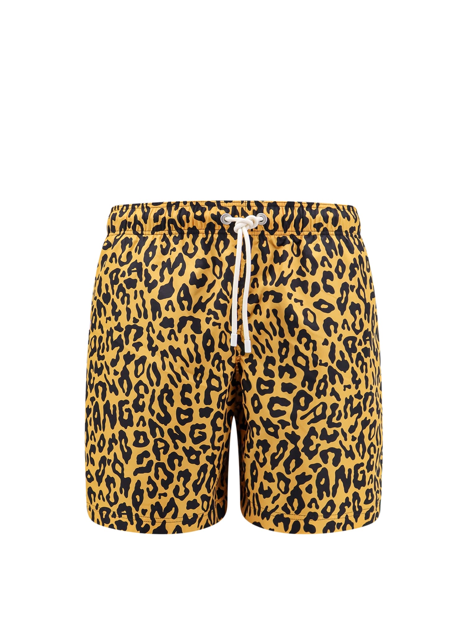Palm Angels Cheetah Print Drawstring Swim Shorts