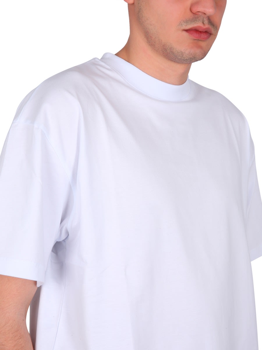 Msgm Volcano T-shirt In Optical White