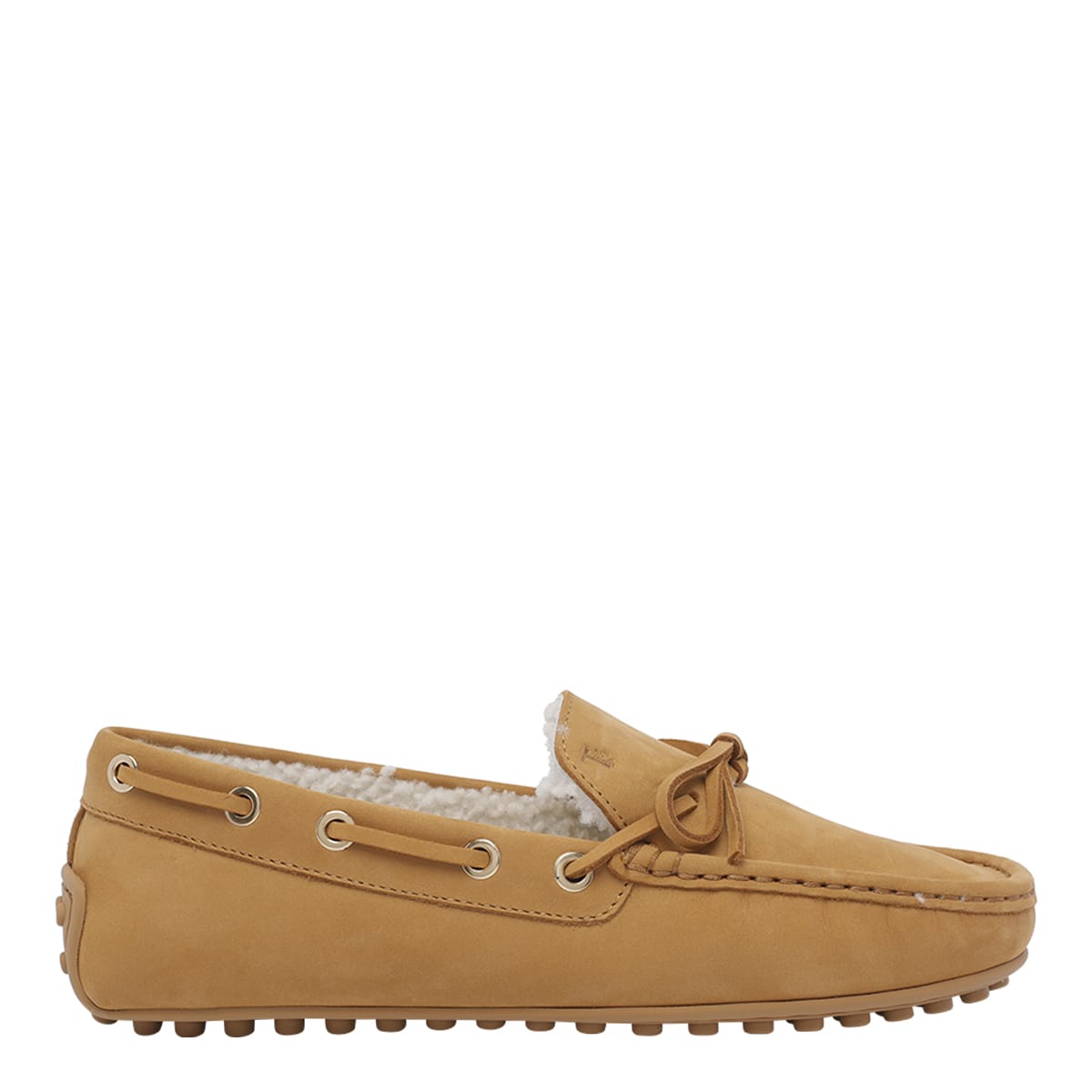 Tod's City Gommino Driving Shoes In Nubuck In Animal Print
